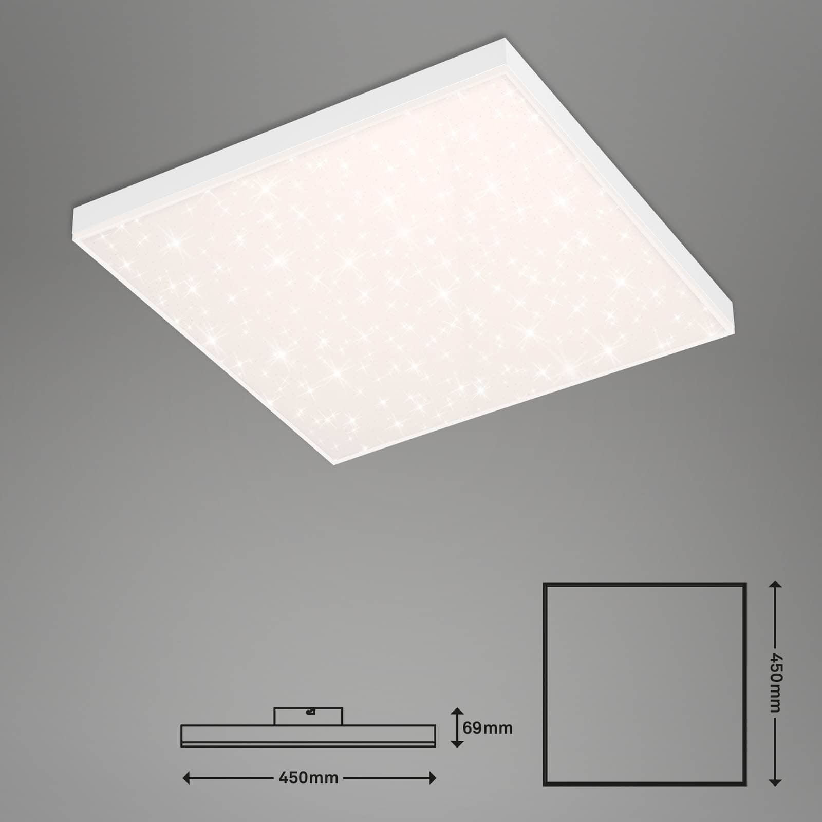 BRILO 7382-016 Hvězdné nebe CCT svítidlo LED panel, 45cm, 24 W, 2500 lm, bílé - BRILO (obrázek 10)