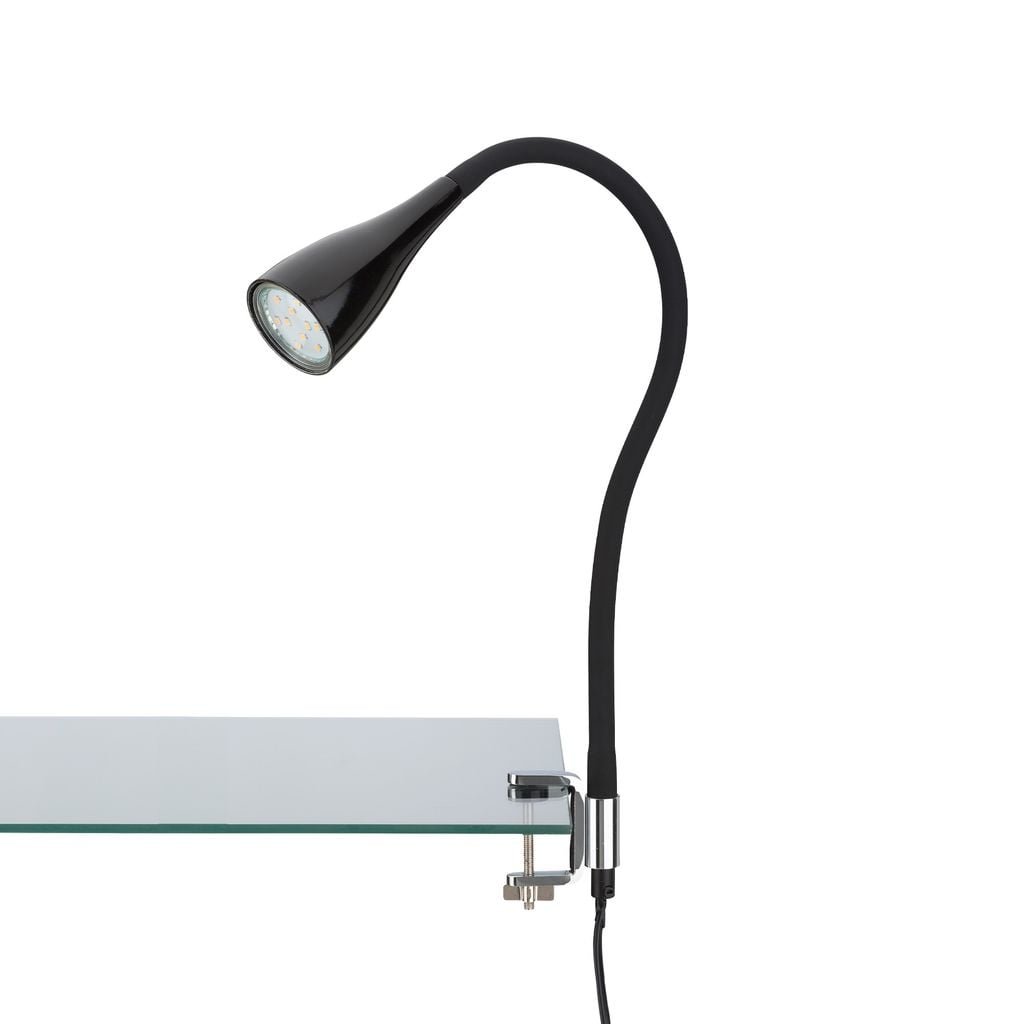BRI 2762015P Flexibilní svítidlo se svorkou 60 cm 1xGU10 3W 250lm černá (starý kód: BRI 2762-015P) - BRILONER