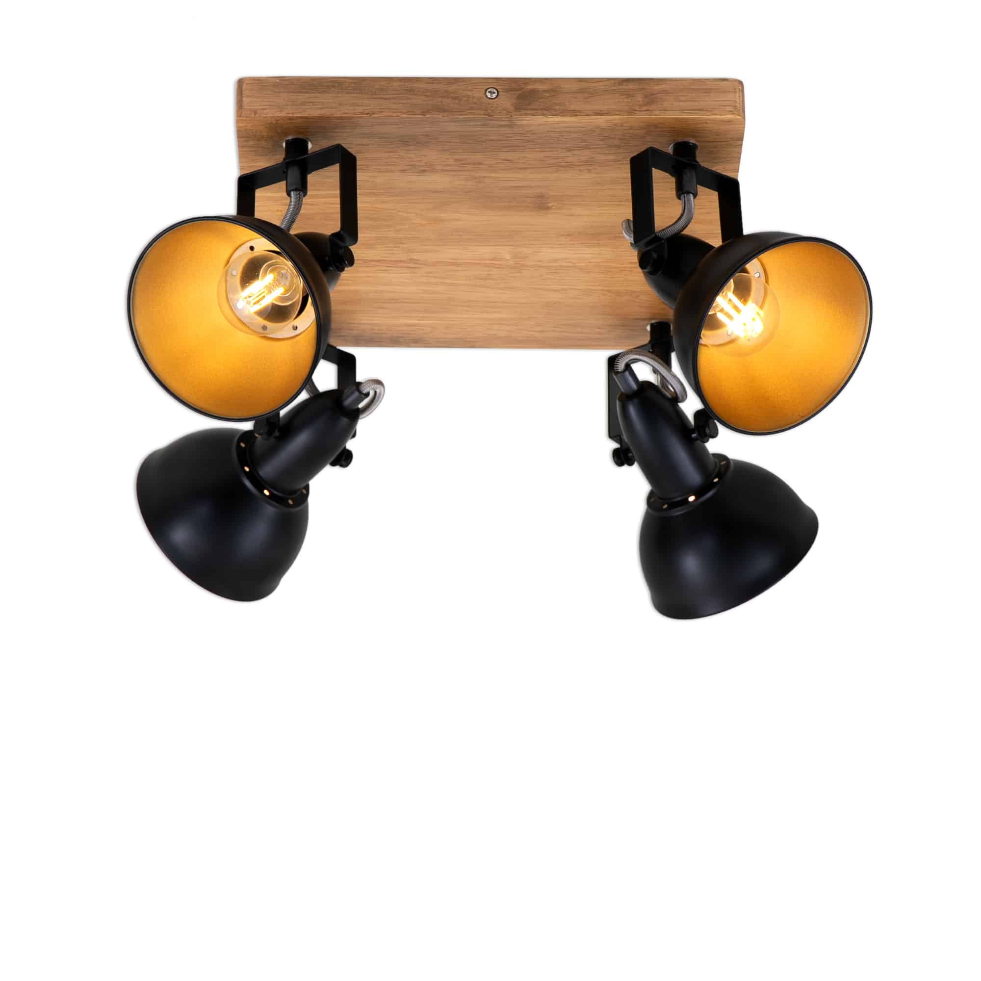 BRI 2901-045 Bodové svítidlo 28 cm 4x E14 25W černá - BRILONER