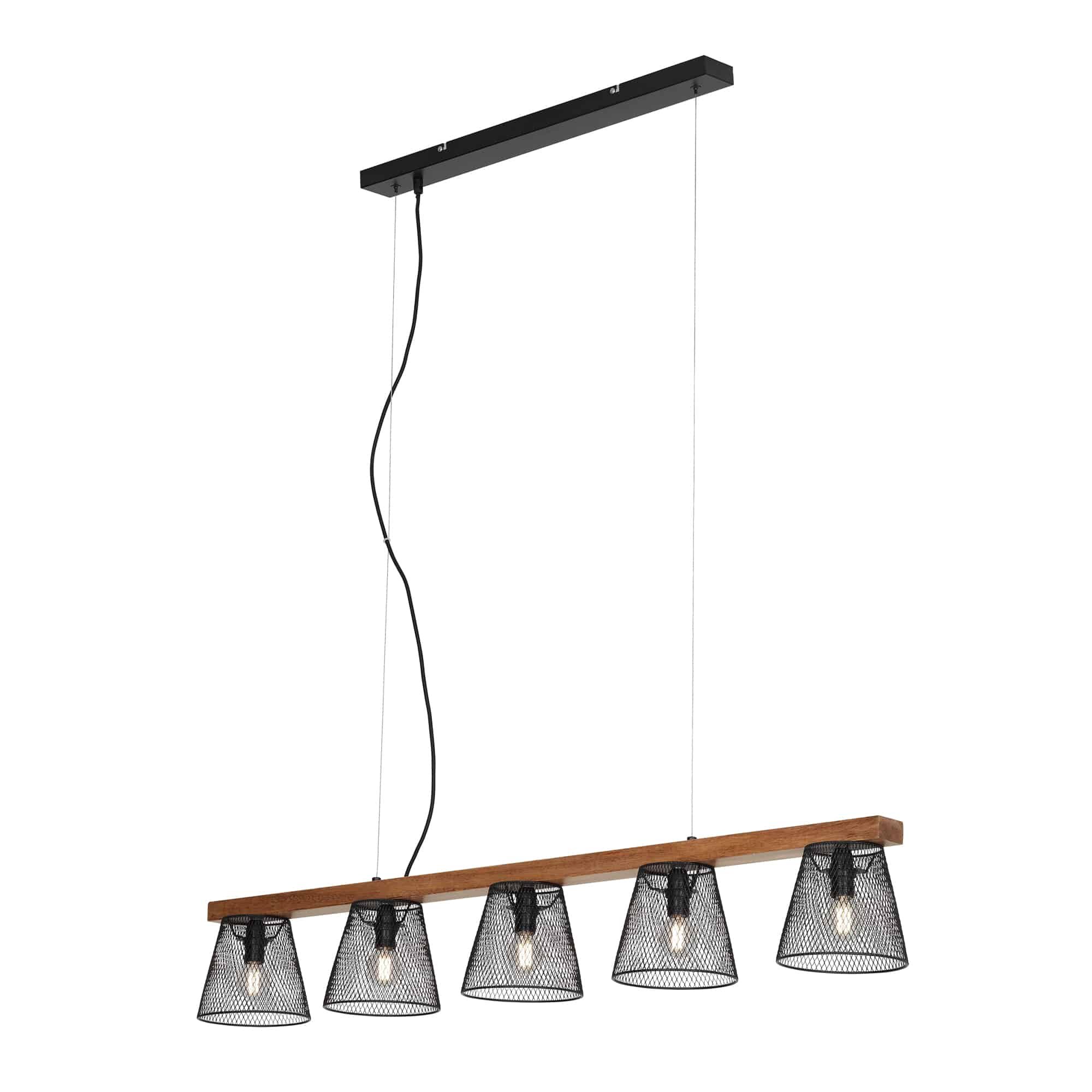 BRI 4077-055 Závěsné svítidlo, 110 cm, max. 25 W, černá - BRILONER