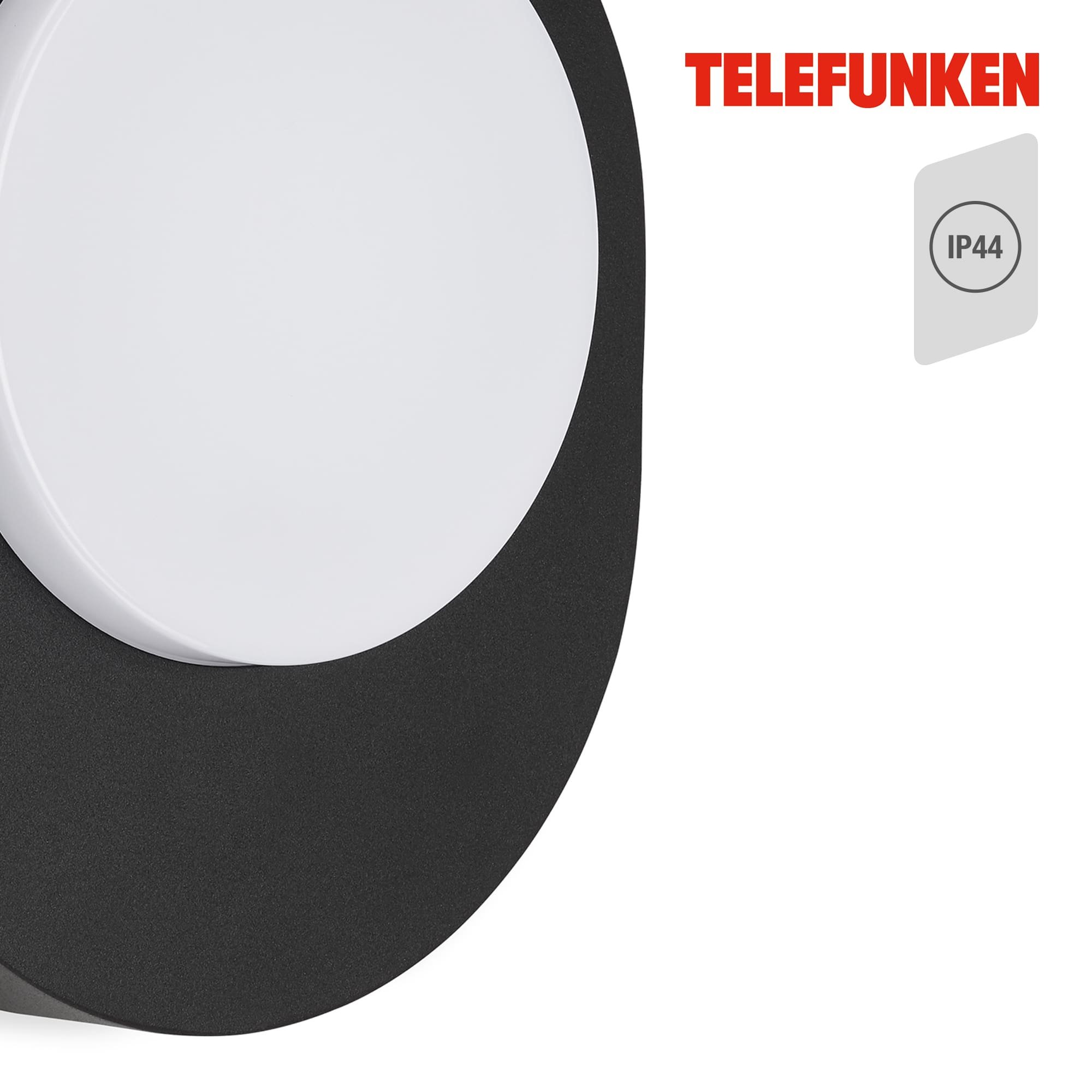 TF 312005TF TELEFUNKEN LED venkovní svítidlo 24,4 cm 8W 800lm černá - BRILONER (obrázek 3)