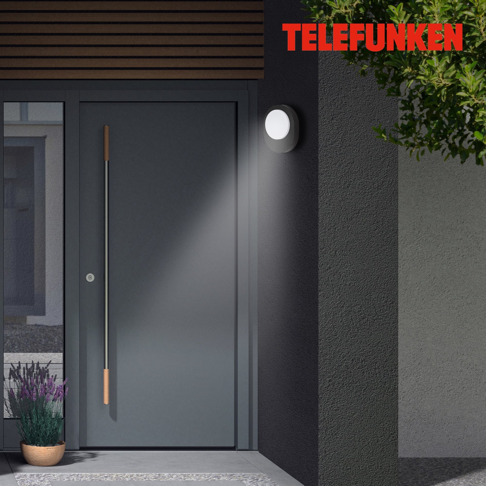 TF 312005TF TELEFUNKEN LED venkovní svítidlo 24,4 cm 8W 800lm černá - BRILONER (obrázek 5)