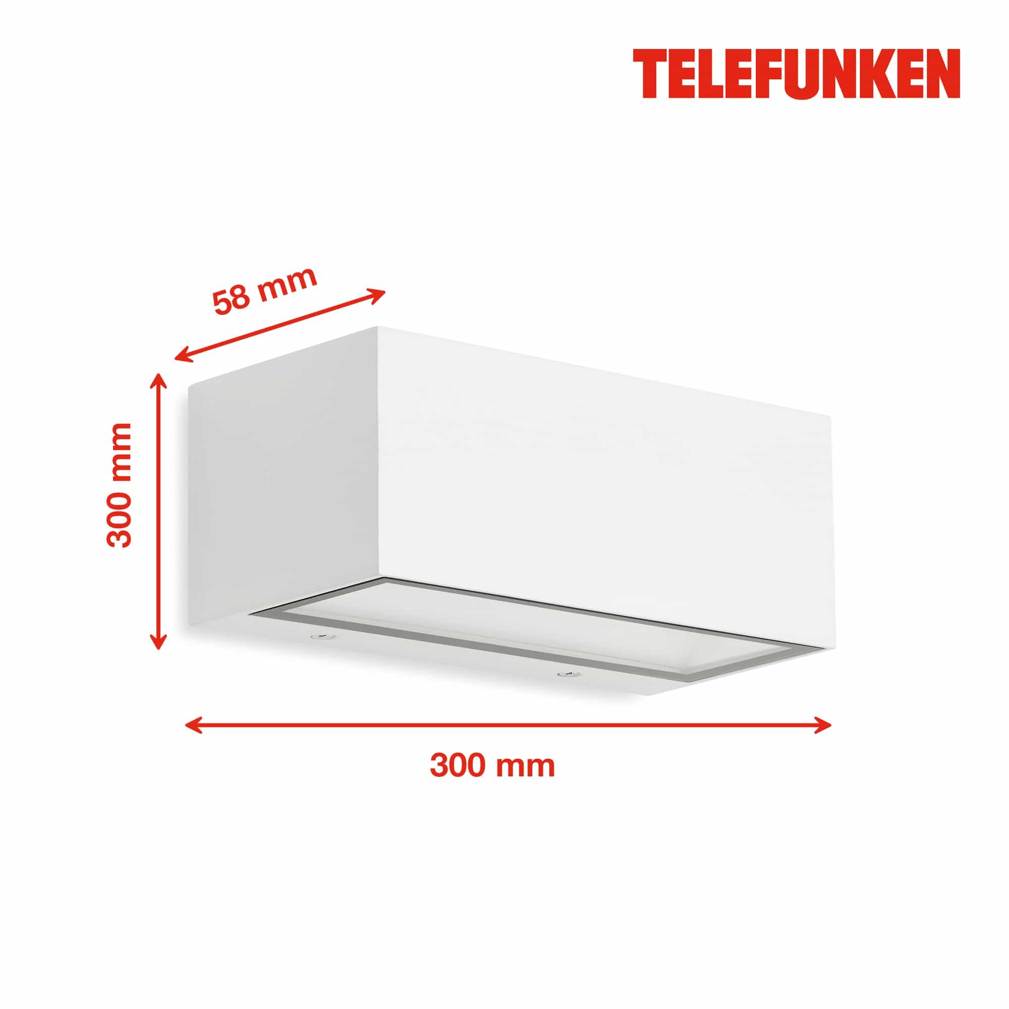 TF 314406TF TELEFUNKEN LED venkovní svítidlo 18,5 cm 12W 1300lm bílé - BRILONER (obrázek 5)