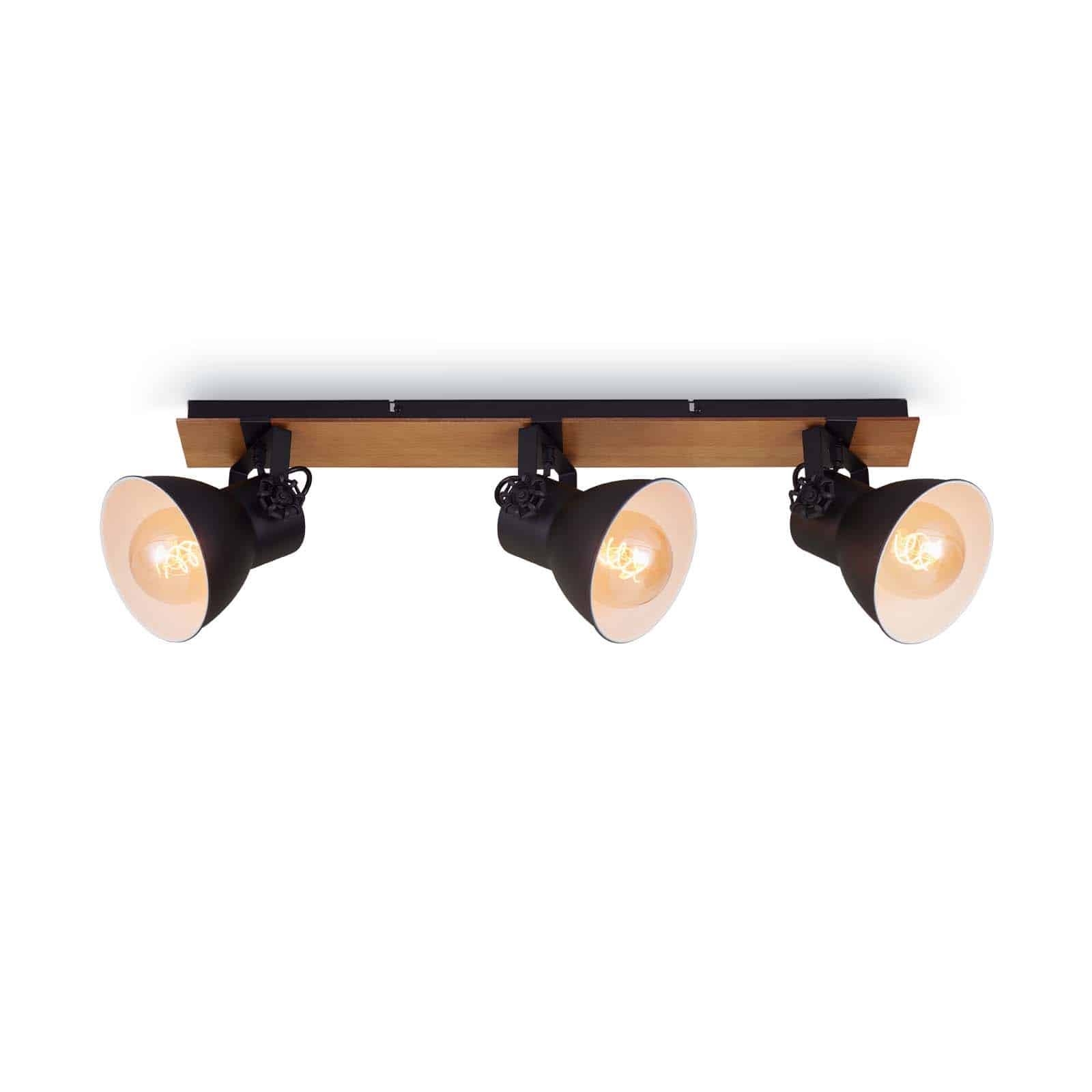 Levně BRILO 2742-035 Bodové svítidlo 74 cm 3x E27 40W černá - BRILO
