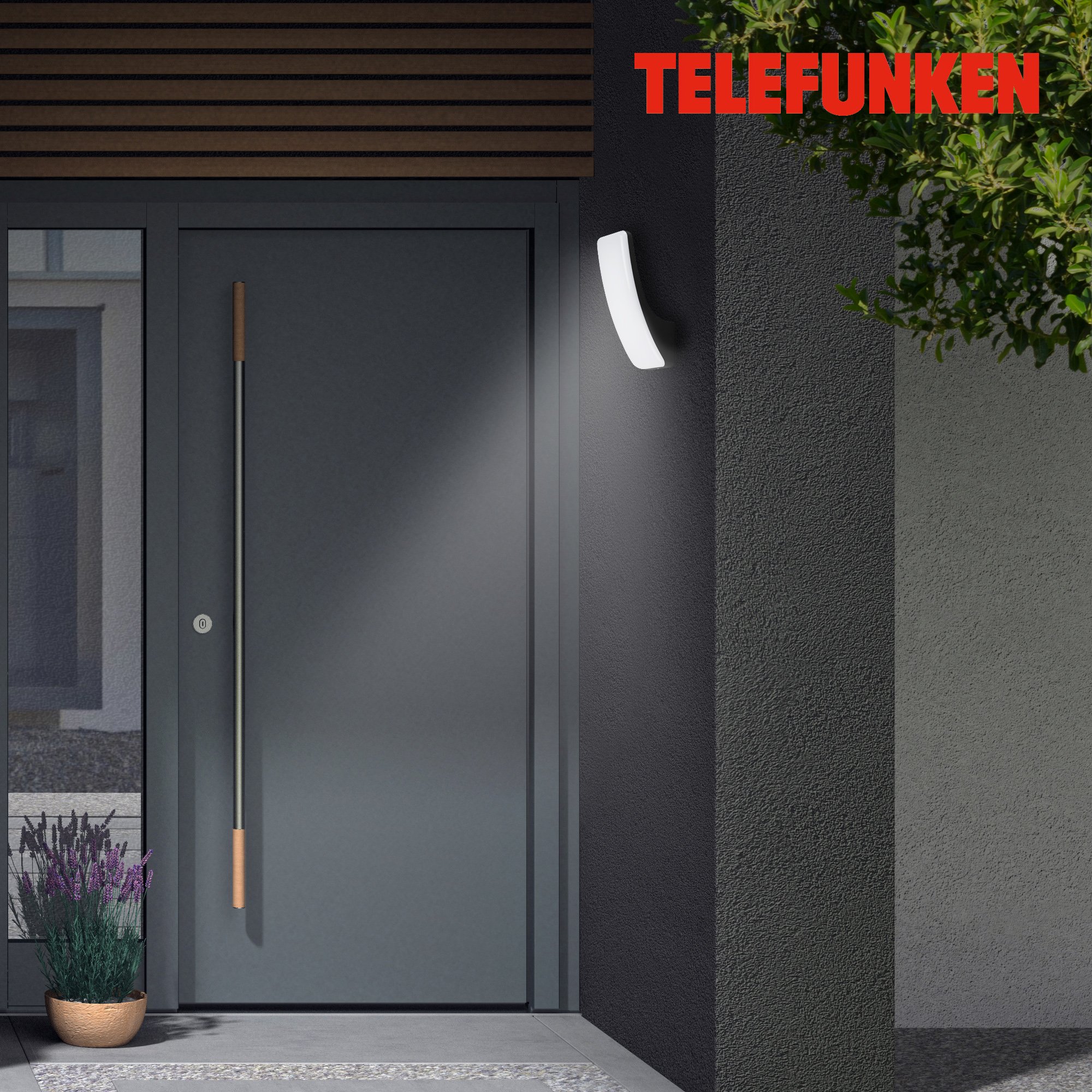TF 311605TF TELEFUNKEN LED venkovní svítidlo 26,3 cm 15W 1800lm černá - BRILONER (obrázek 4)