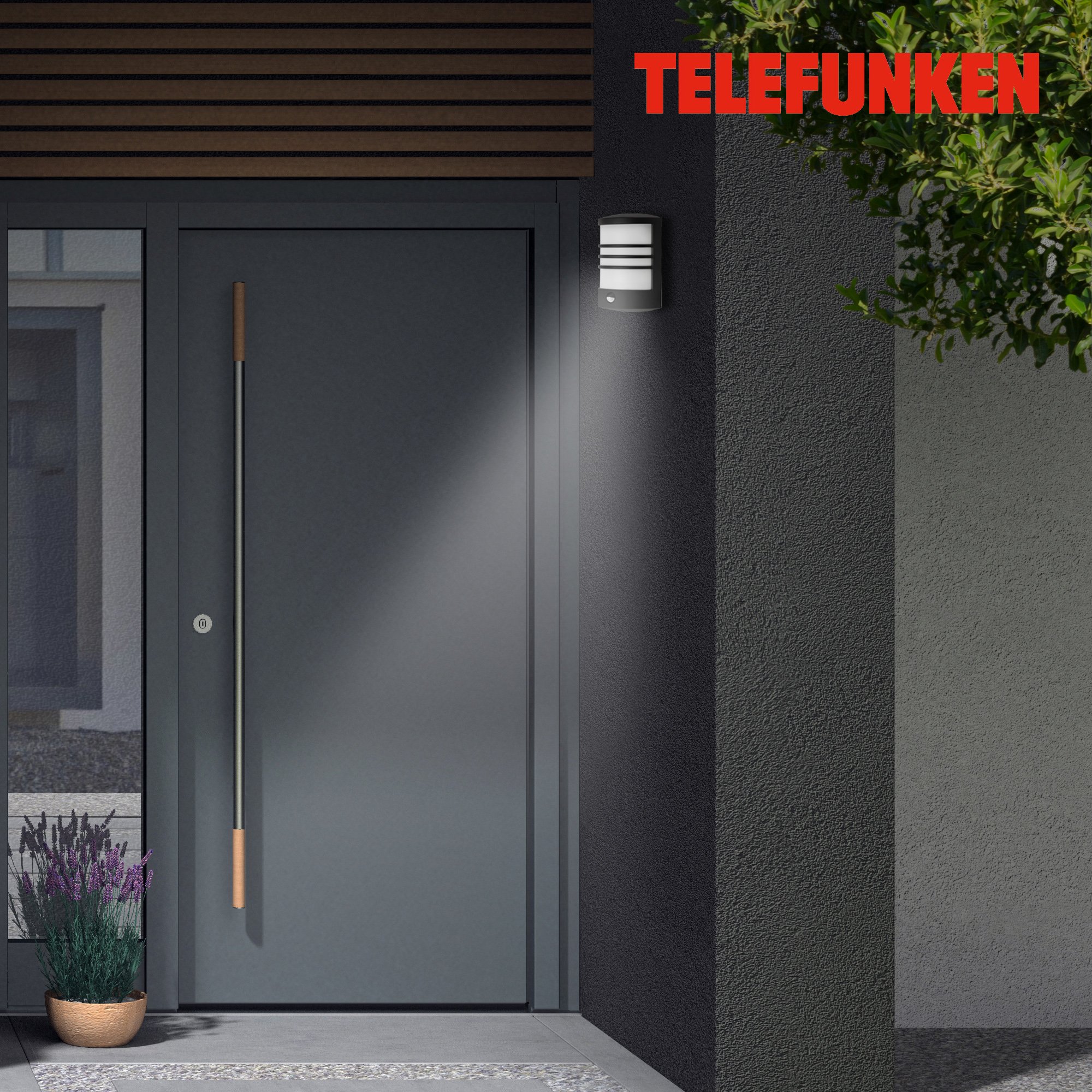 TF 315505TF TELEFUNKEN LED venkovní svítidlo 24,5 cm 12W 1200lm černá - BRILONER (obrázek 4)