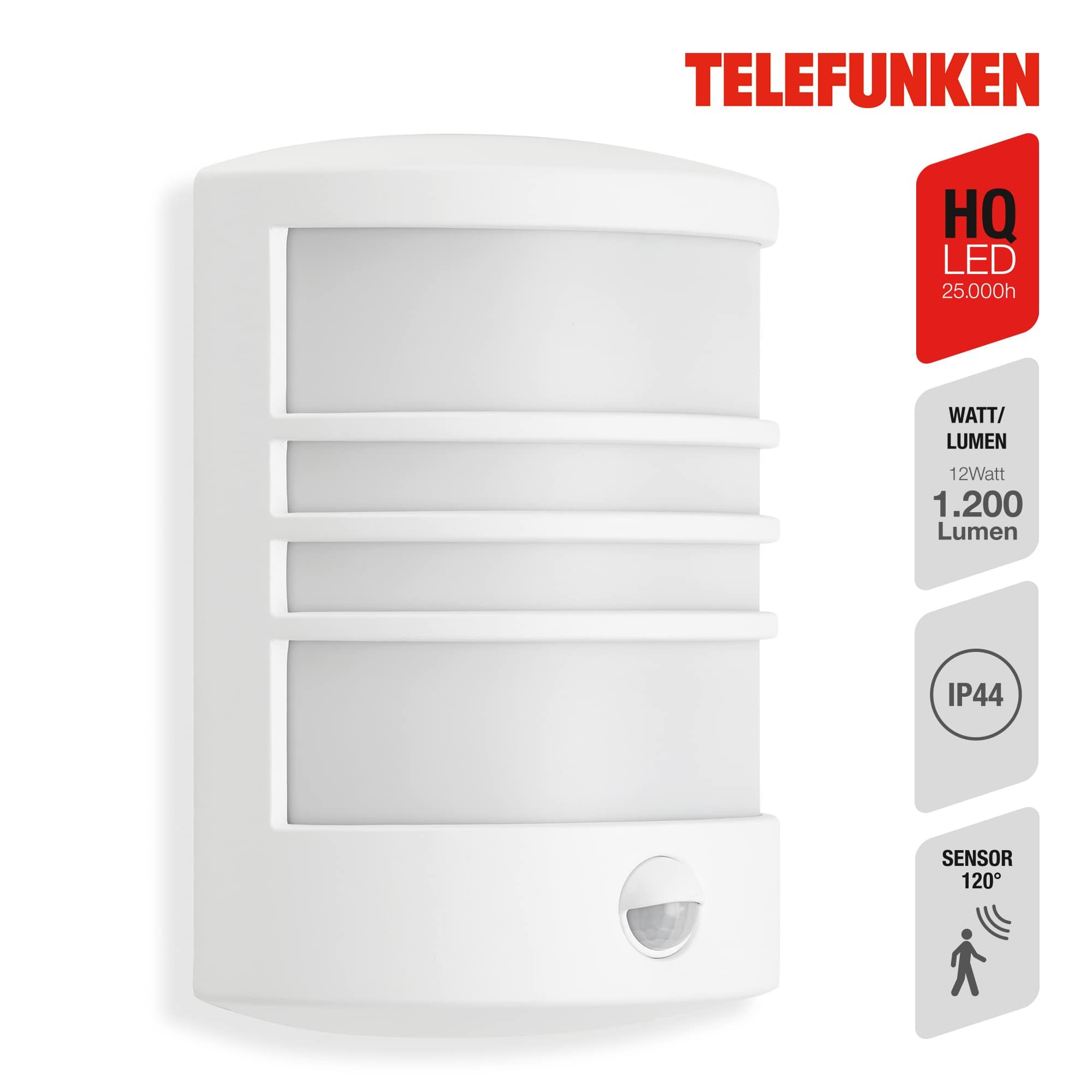 TF 315506TF TELEFUNKEN LED venkovní svítidlo 24,5 cm 12W 1200lm bílé - BRILONER (obrázek 3)