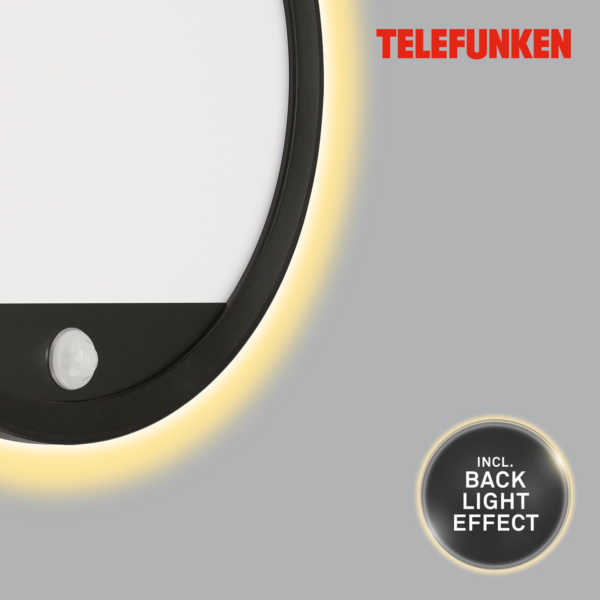 TF 313705TF TELEFUNKEN LED venkovní svítidlo pr. 28 cm 15W 2000lm černá - BRILONER (obrázek 5)