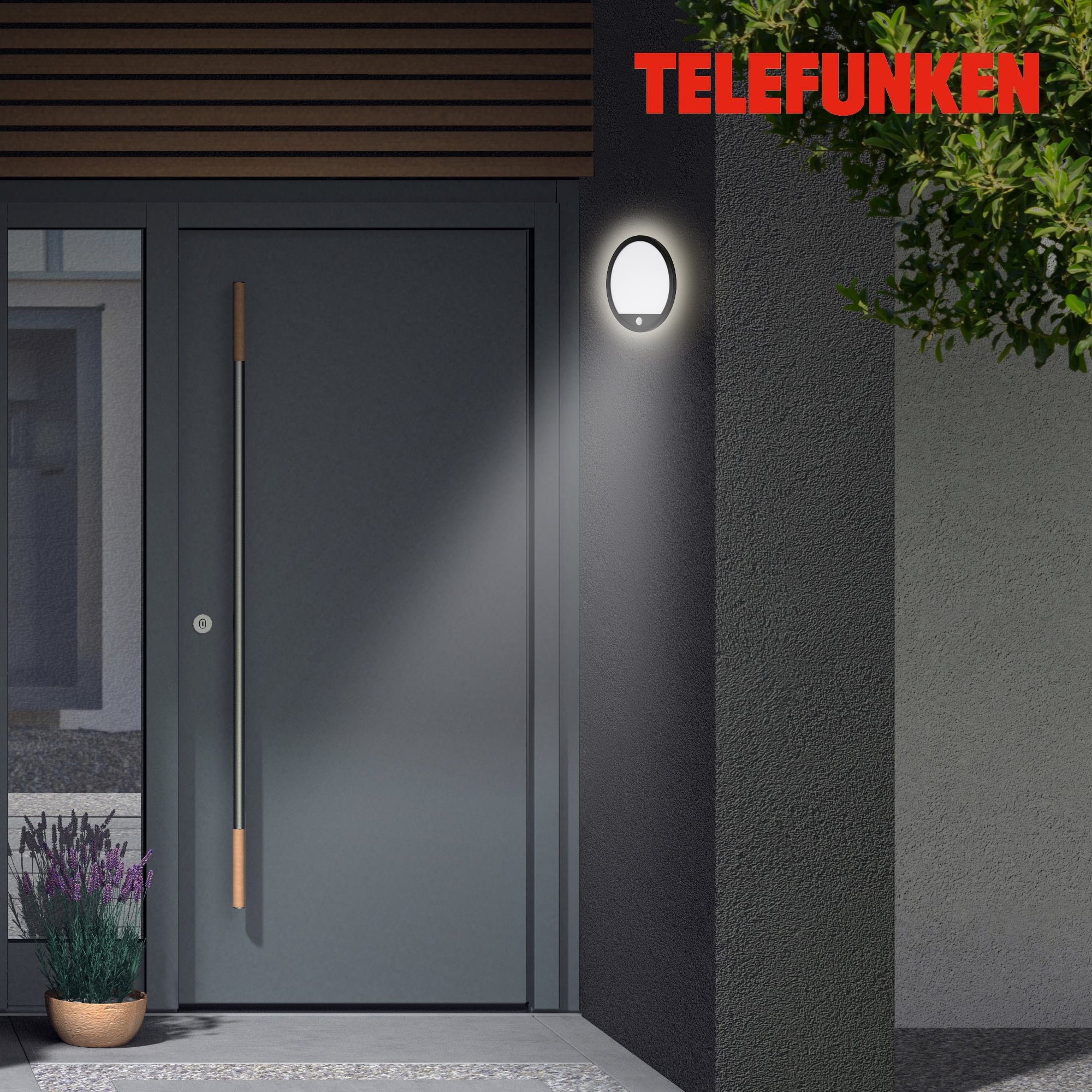 TF 313705TF TELEFUNKEN LED venkovní svítidlo pr. 28 cm 15W 2000lm černá - BRILONER (obrázek 6)