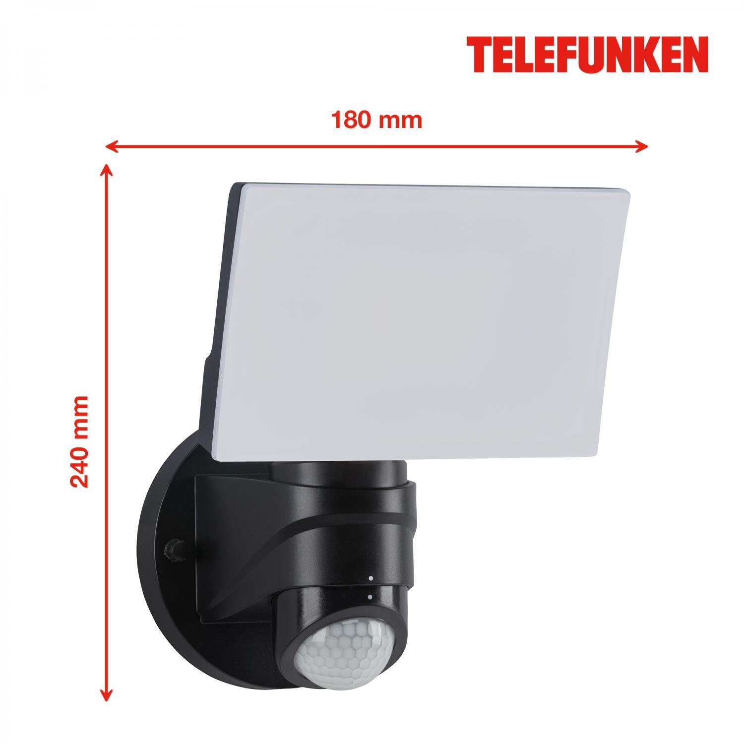 TF 304305TF TELEFUNKEN LED venkovní svítidlo 24 cm 16W 1600lm černá - BRILONER (obrázek 5)