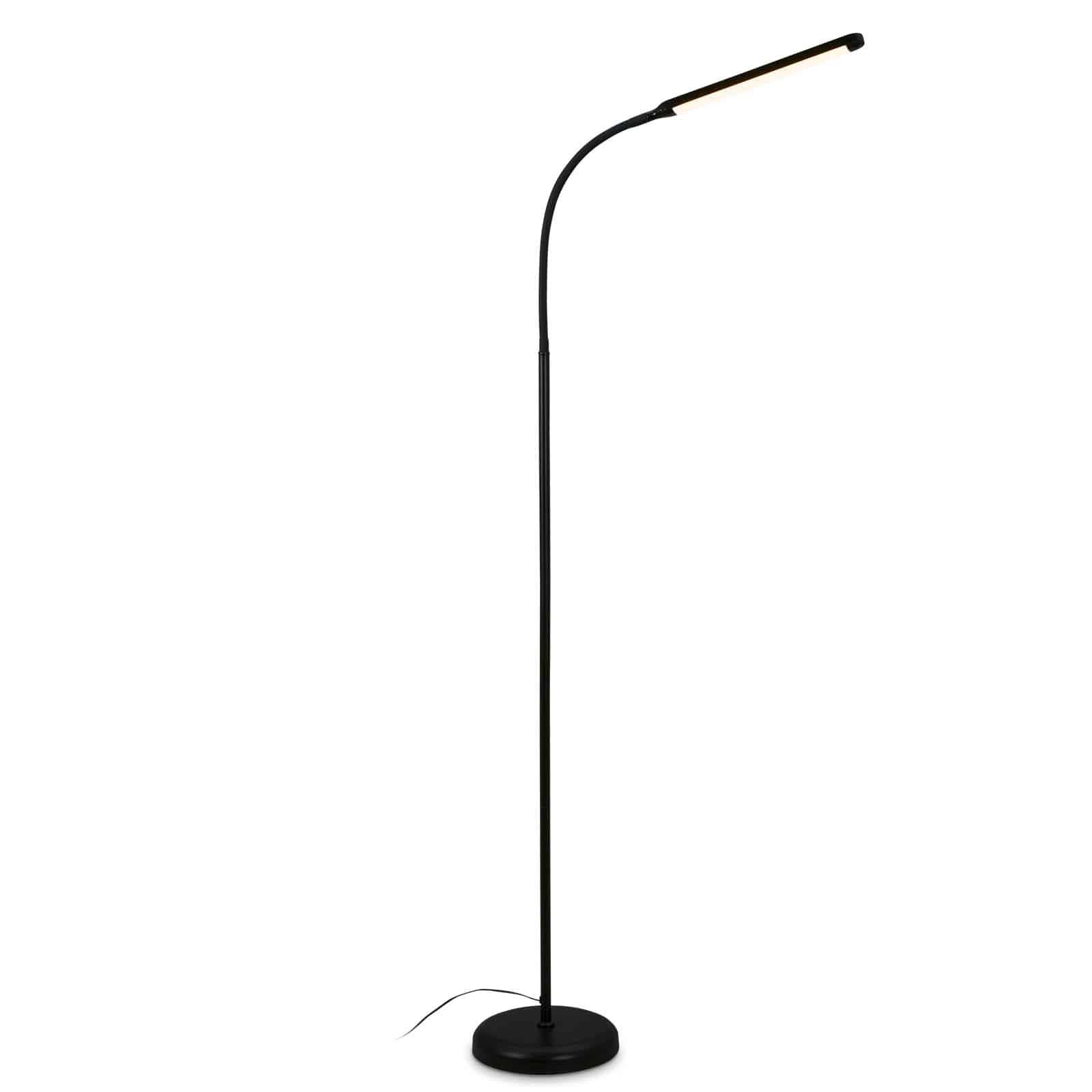 BRILO 1472015 LED stojací svítidlo, 126,5 cm, LED modul, 6W, 600lm, černá - BRILO