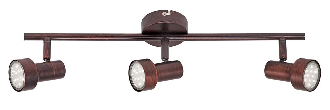 BRI 2843-031 Bodové svítidlo 48 cm 3xGU10 9W 750lm antická měď - BRILONER