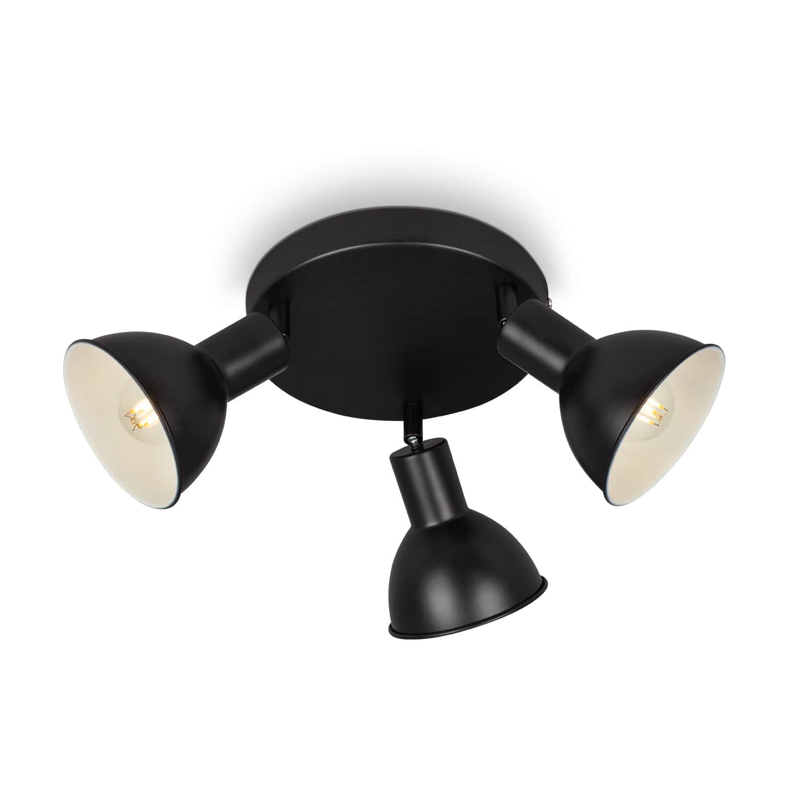 BRILO 2674-035 Bodové svítidlo pr. 19 cm 3x E14 max. 25W černá - BRILO