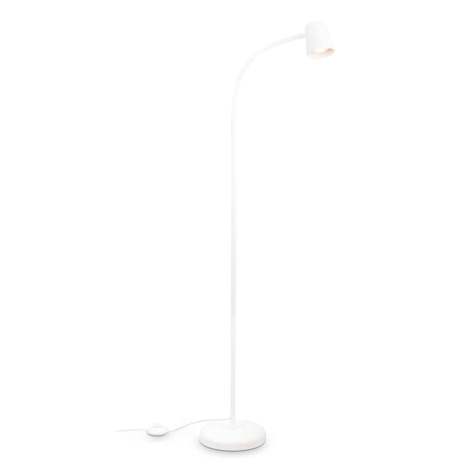 BRILO 1476016 Stojací svítidlo, 127,5 cm, 1x GU10, max. 9W, bílé - BRILO