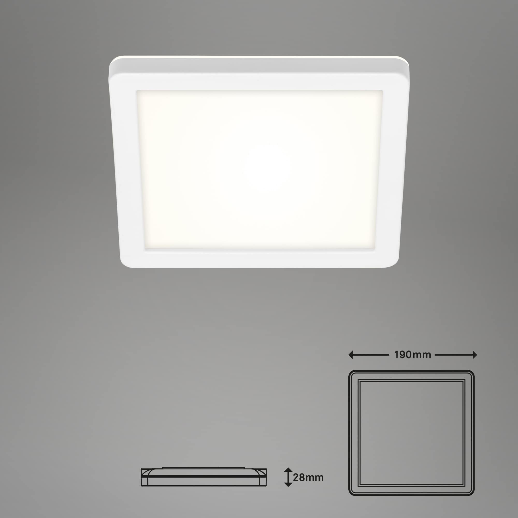 BRILO 3010-016 LED venkovní svítidlo 19 cm 8W 1200lm bílé - BRILO (obrázek 5)