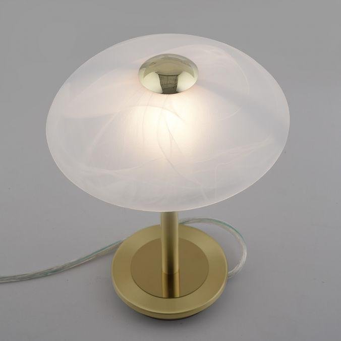 PN 4026-60 ENOVA LED stolní lampa matná mosaz alabastrový dekor sklo 3 krokové dotykový stmívač 3000K - PAUL NEUHAUS (obrázek 4)