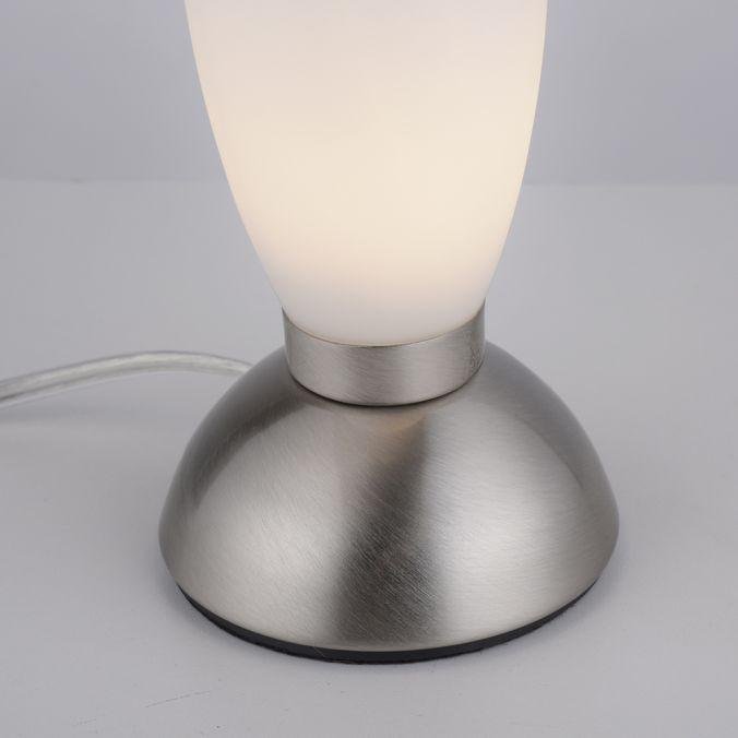 PN 4021-55 JOY LED stolní lampa stříbrná opálové sklo 3 krokové dotykový stmívač 3000K - PAUL NEUHAUS (obrázek 4)