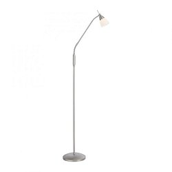 Obrázek pro produkt PINO LED stojací svítidlo stříbrná opálové sklo 3 krokové dotykový stmívač nastavitelné 3000K - PAUL NEUHAUS