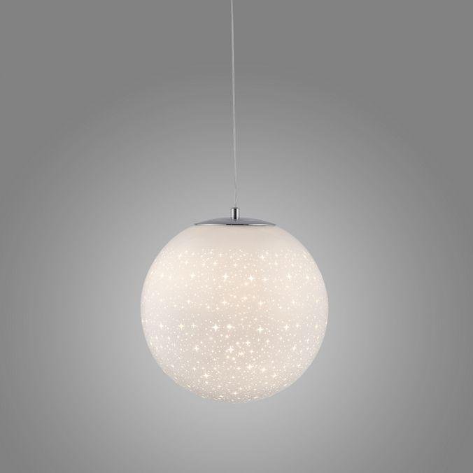 PN 2052-17 BOLO LED závěsné svítidlo chrom bílées opálové sklo 25cm nastavitelná výška 3000K - PAUL NEUHAUS (obrázek 4)