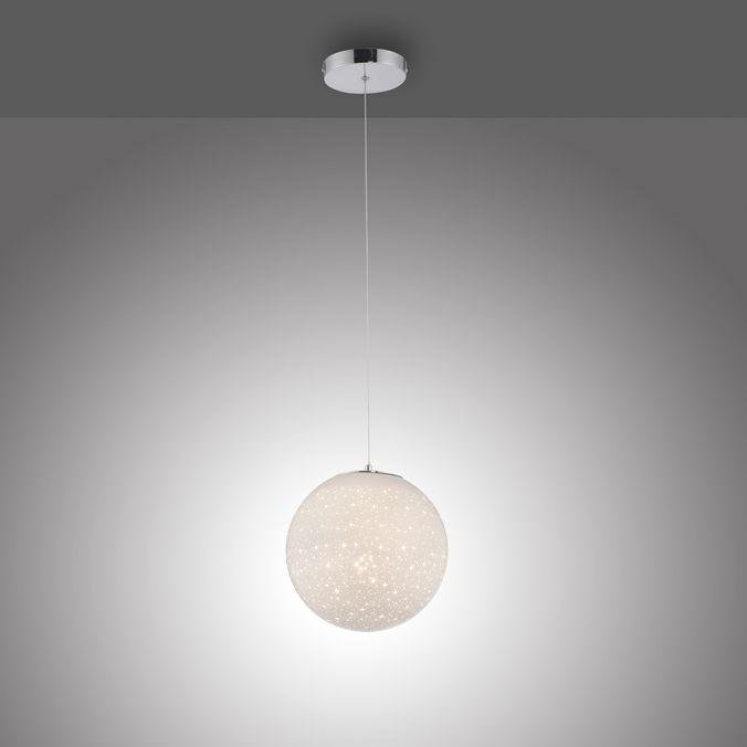 PN 2052-17 BOLO LED závěsné svítidlo chrom bílées opálové sklo 25cm nastavitelná výška 3000K - PAUL NEUHAUS (obrázek 5)