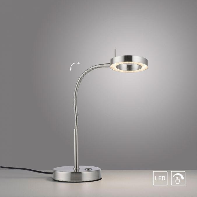 PN 4181-55 HENSKO LED stolní lampa stříbrná nastavitelné 3 krokové Tochdimmer teplá bílá Licht 3000K - PAUL NEUHAUS (obrázek 9)