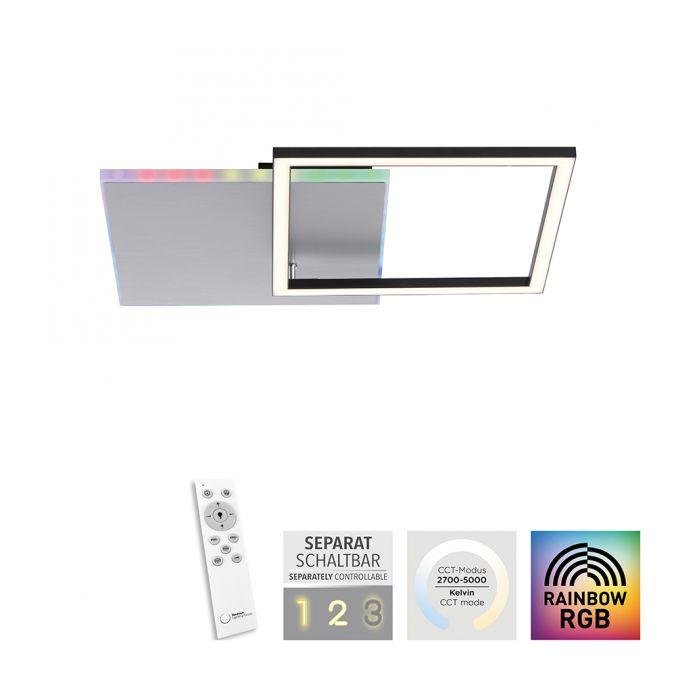 LD 11327-95 RENDA LED stropní svítidlo hranaté hliník CCT stmívatelné Rainbow RGB 2700-5000K - LEUCHTEN DIREKT / JUST LIGHT