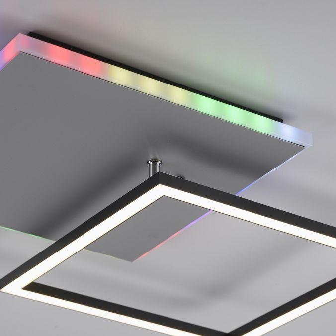 LD 11327-95 RENDA LED stropní svítidlo hranaté hliník CCT stmívatelné Rainbow RGB 2700-5000K - LEUCHTEN DIREKT / JUST LIGHT (obrázek 4)
