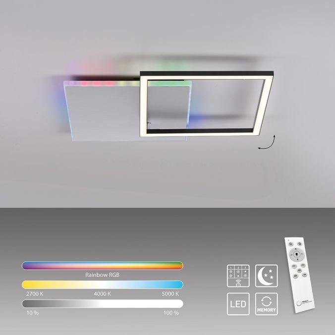 LD 11327-95 RENDA LED stropní svítidlo hranaté hliník CCT stmívatelné Rainbow RGB 2700-5000K - LEUCHTEN DIREKT / JUST LIGHT (obrázek 11)