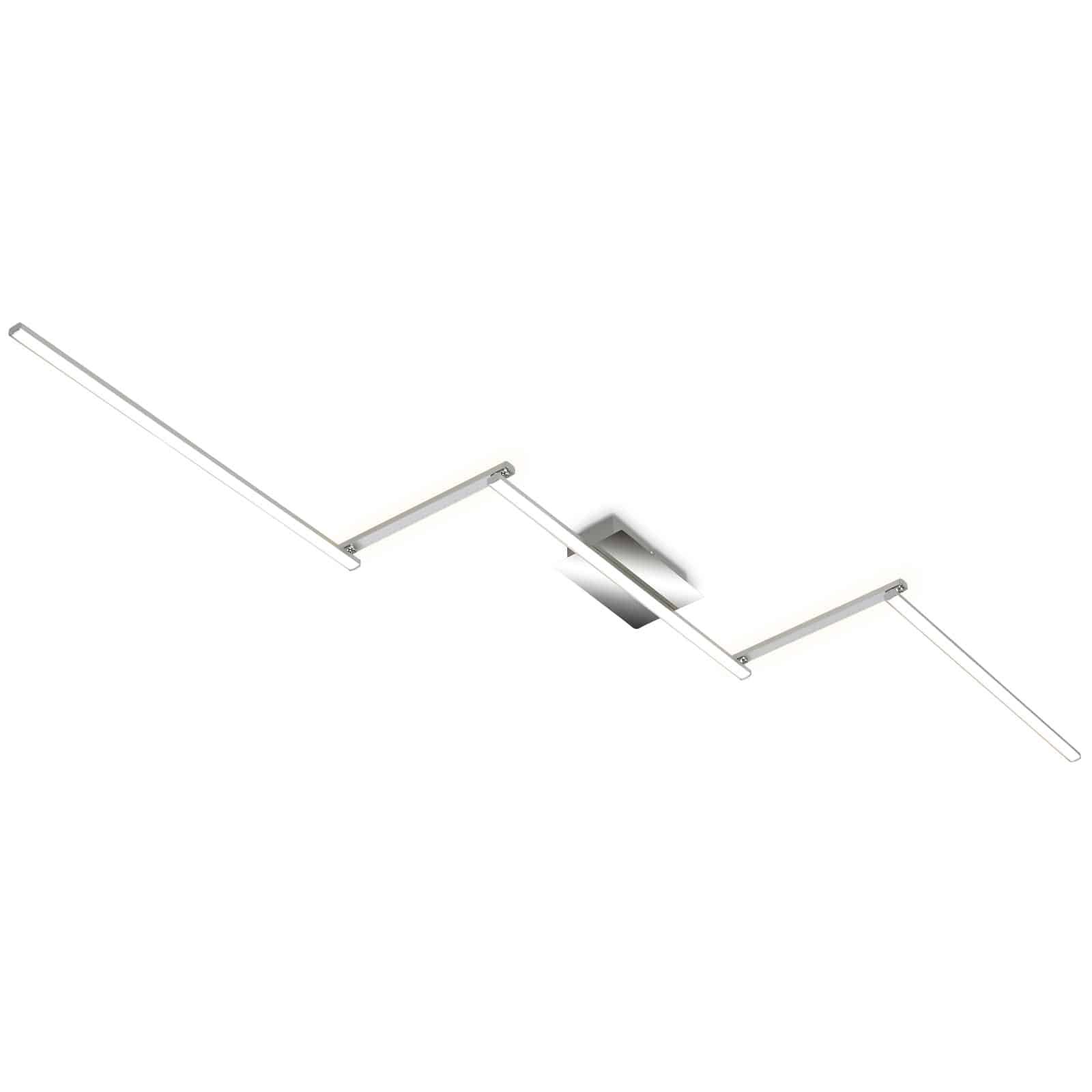 BRILO 3501-018 LED stropní svítidlo, 227,2 cm, 24 W, hliník-chrom - BRILO