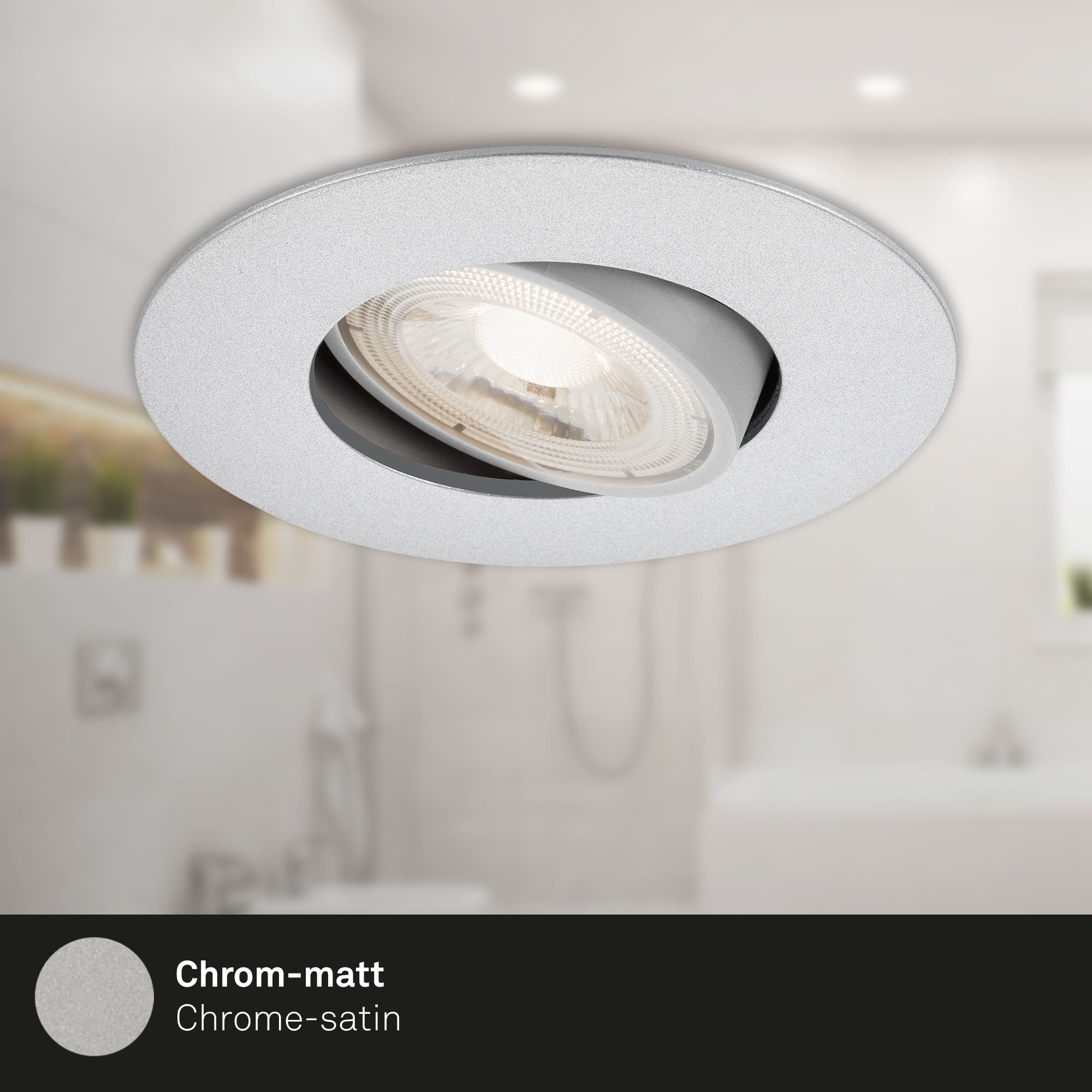 BRI 7602034 LED vestavné svítidlo 4,4 cm 3x 4,9 W 480lm chrom - BRILONER (obrázek 3)