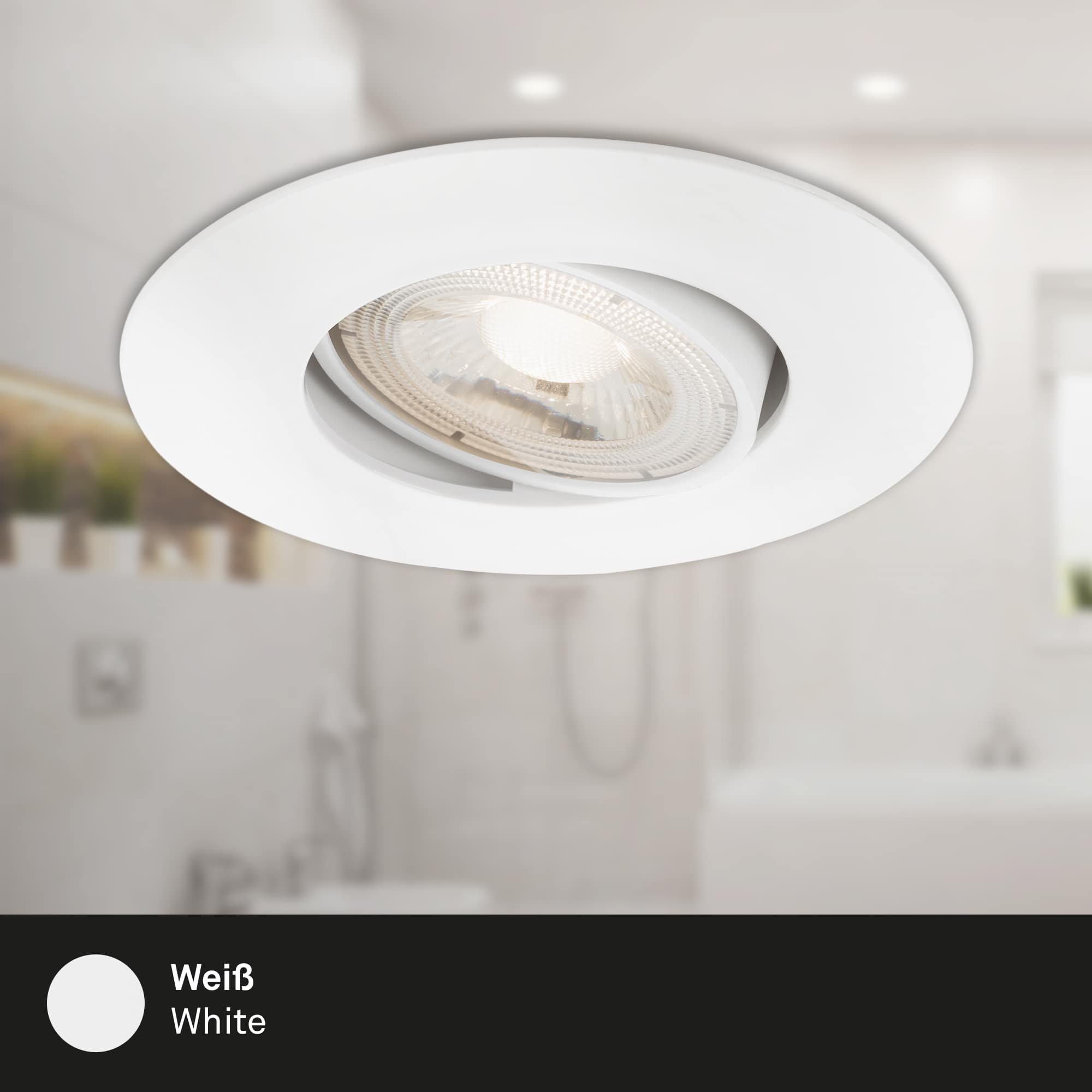BRI 7602036 LED vestavné svítidlo 4,4 cm 3x 4,9 W 480lm bílé - BRILONER (obrázek 3)