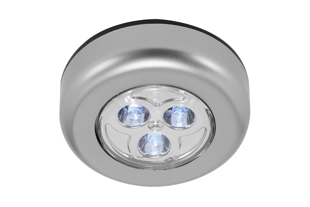 Levně BRI 2251-034 LED Push-Light pr. 6,8 cm 9x0,3W 15lm titan - BRILONER