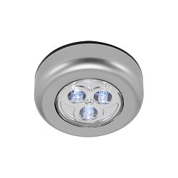 Obrázek pro produkt LED Push-Light pr. 6,8 cm 9x0,3W 15lm titan (starý kód: BRI 2251-034) - BRILONER