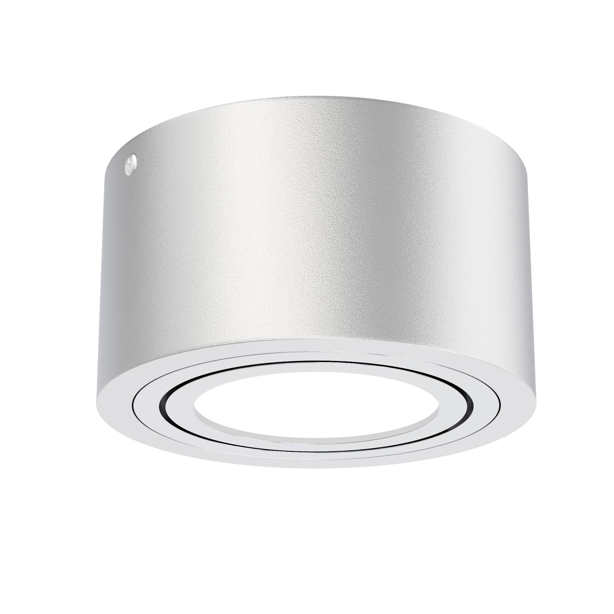 BRI 7121-014 LED přisazené svítidlo, pr. 9 cm, 5 W, stříbrná - BRILONER