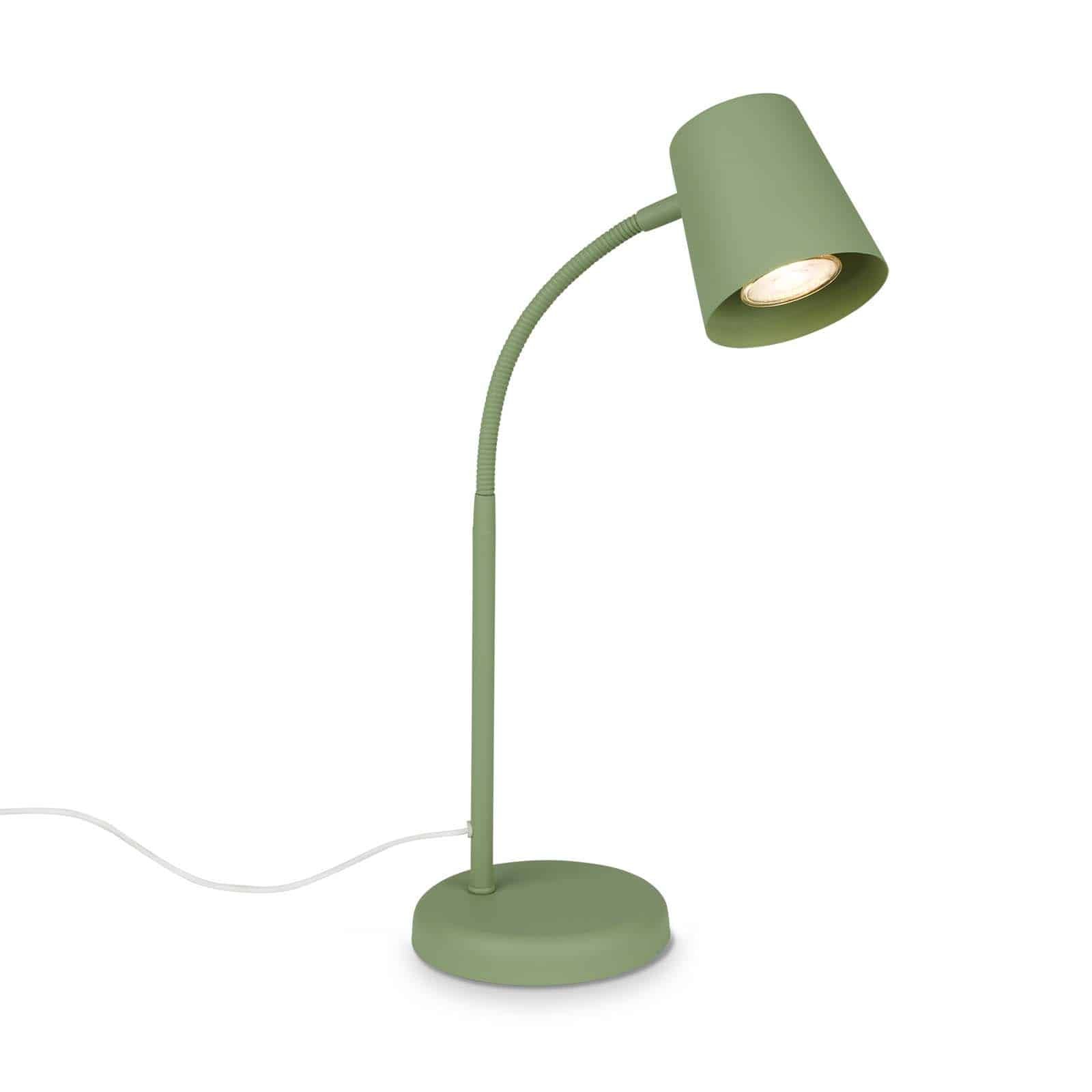 BRILO 7476019 Stolní lampa, 38,5 cm, 1x GU10, max. 9W, limetkově zelená - BRILO