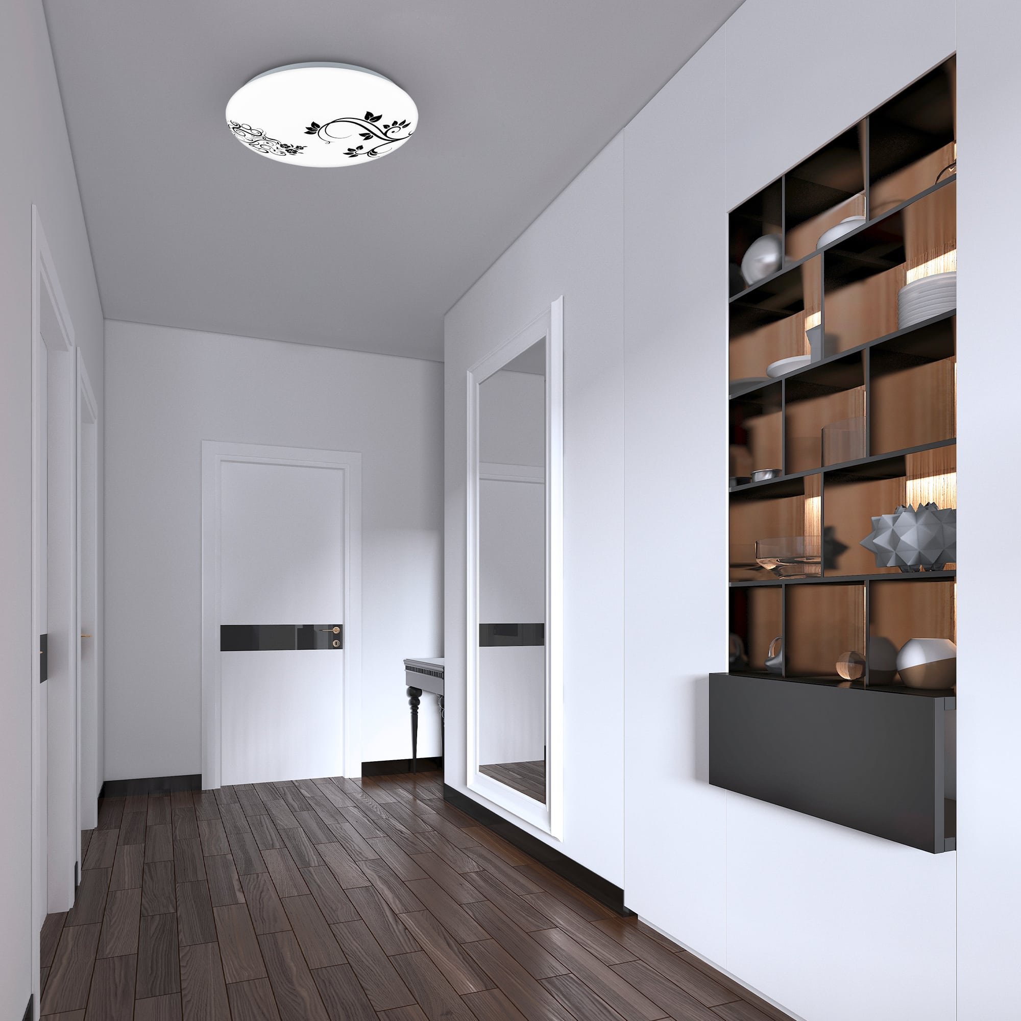 BRILO 3899016 LED stropní svítidlo, 28 cm, 12W, 1300lm, bílé - BRILO (obrázek 4)