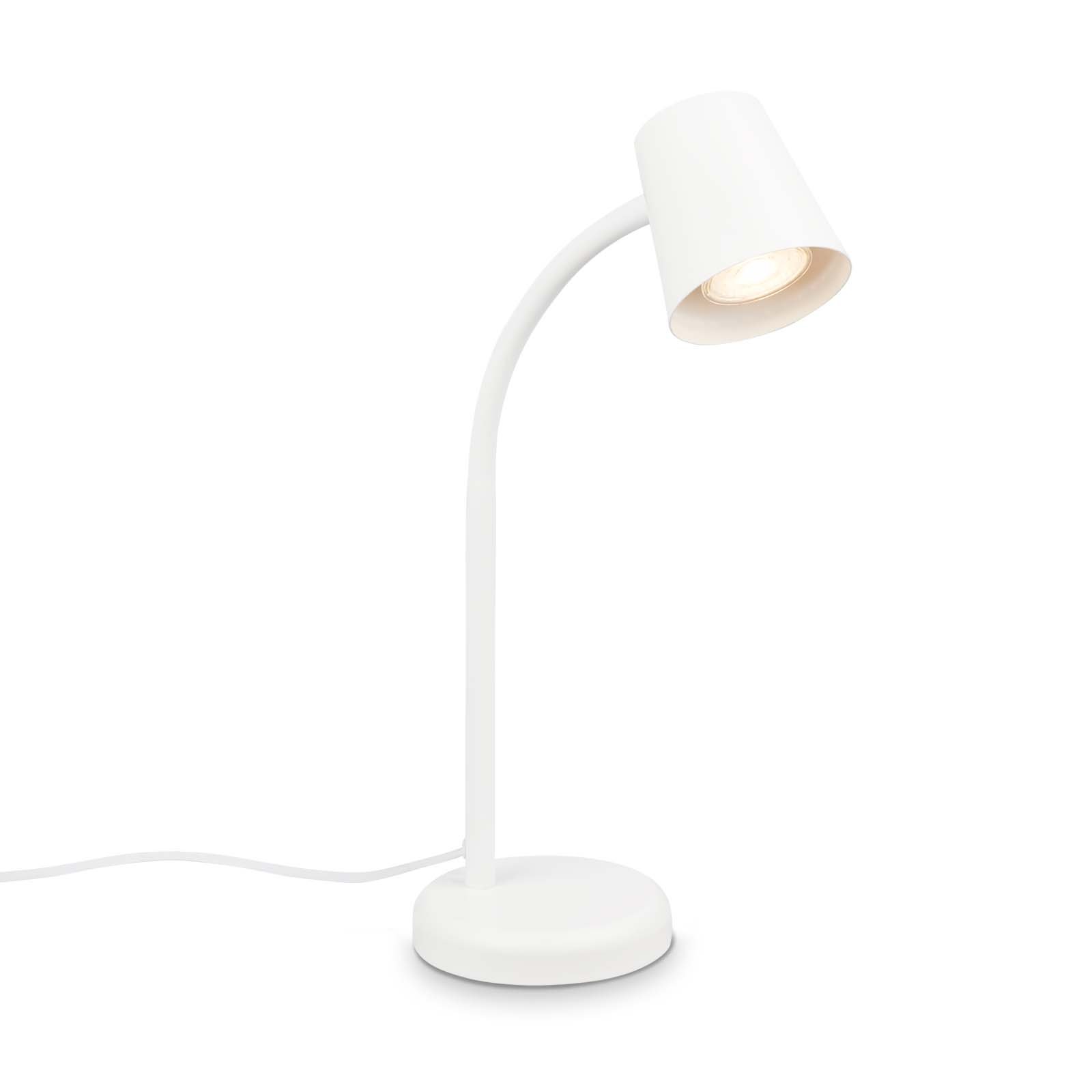 BRILO 7476016 Stolní lampa, 38,5 cm, 1x GU10, max. 9W, bílé - BRILO