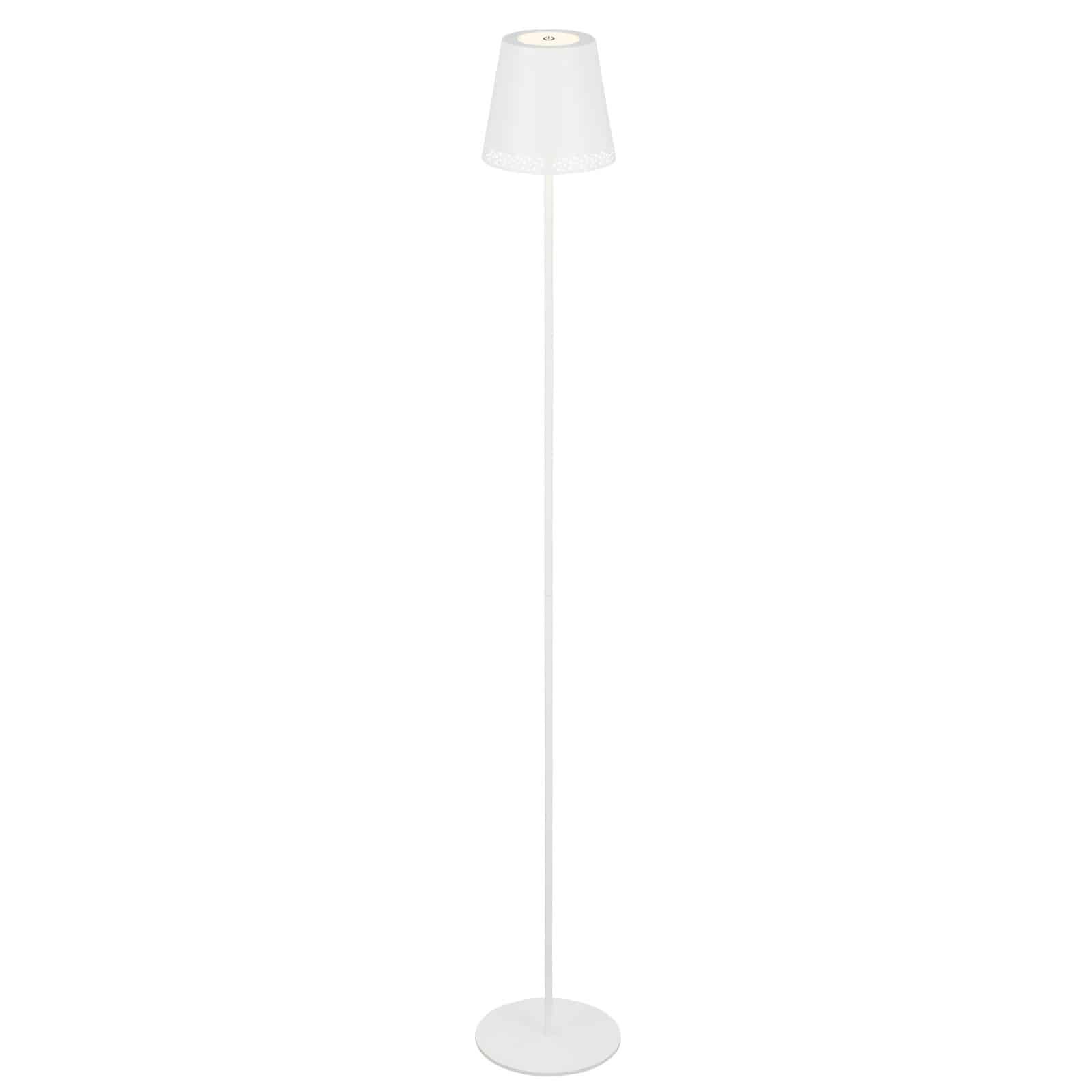 Levně BRILO 1438016 LED nabíjecí stojací svítidlo 130 cm 3,5 W 400lm bílé - BRILO