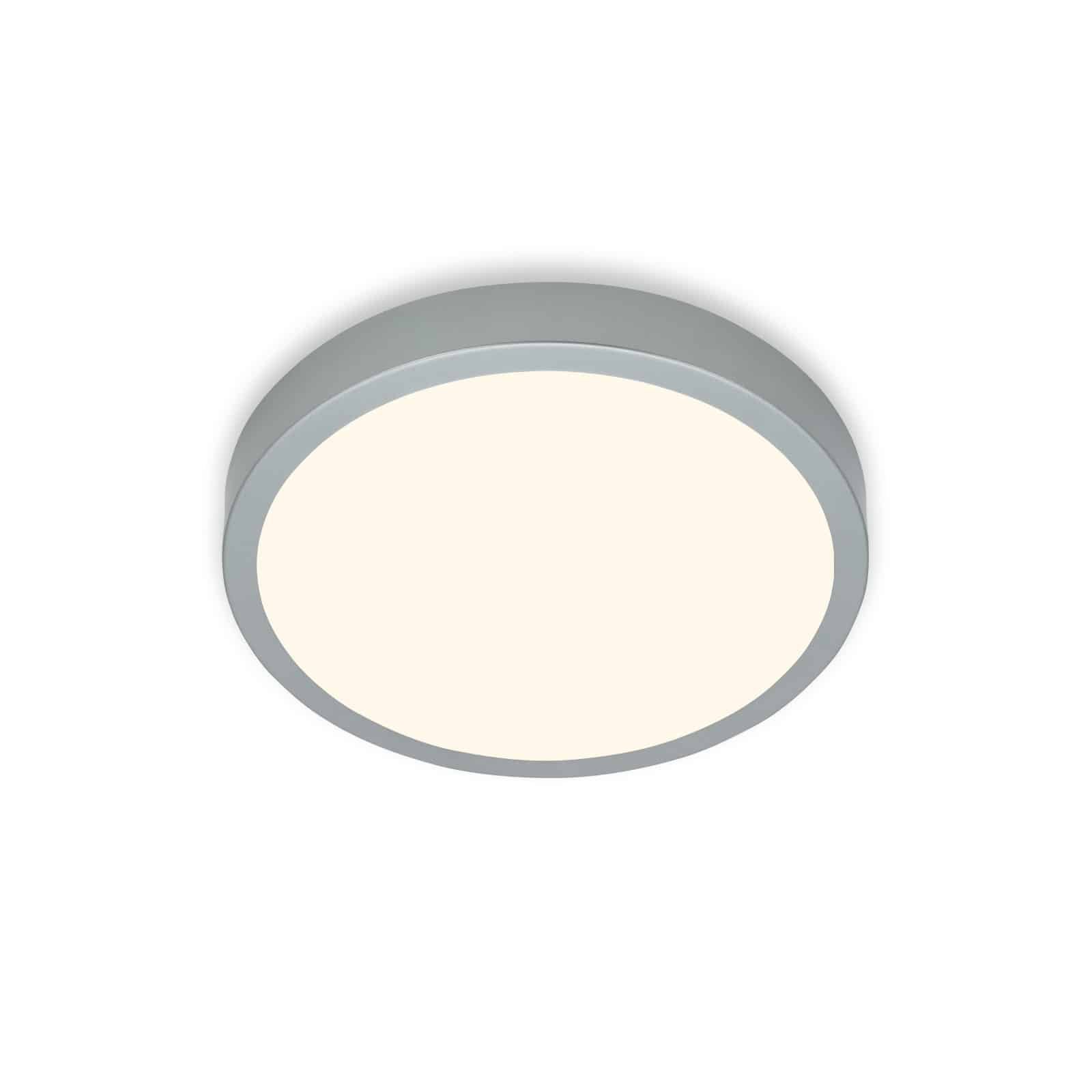 BRILO 3700-014 LED přisazené svítidlo pr. 28 cm, 16 W, 2000 lm, stříbrná - BRILO