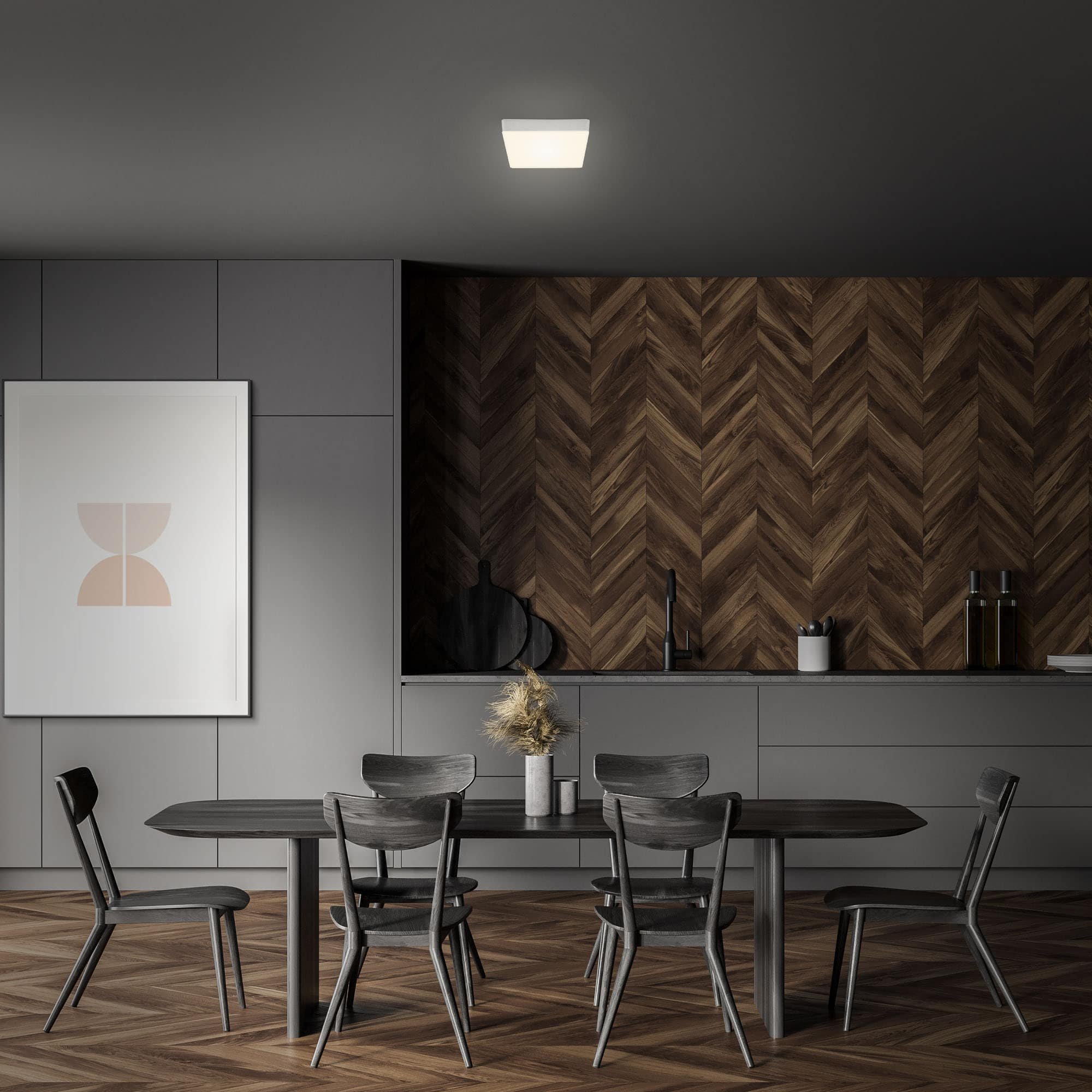BRI 7069-014 LED stropní svítidlo, 15,7 cm, 11 W, stříbrná - BRILONER (obrázek 5)