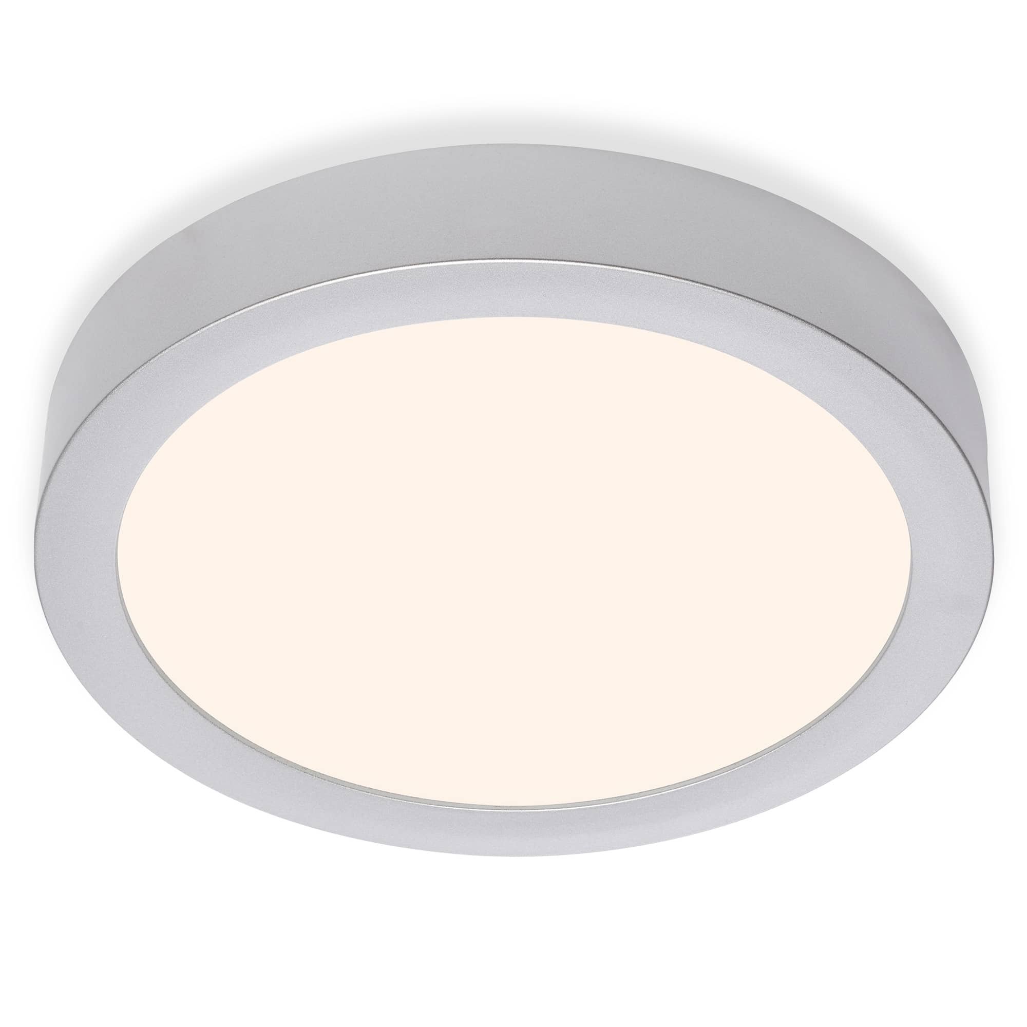 Levně BRI 7117-014 LED stropní svítidlo, pr. 22,5 cm, 16,5 W, matný chrom - BRILONER