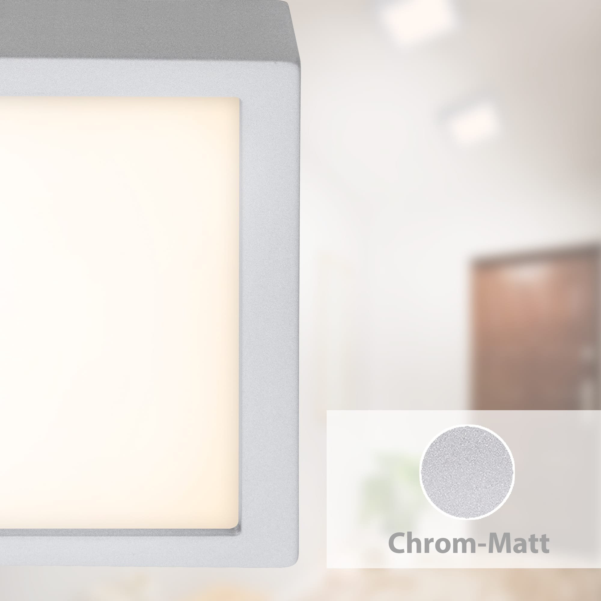 BRI 7142-014 LED stropní svítidlo, 30 cm, 21 W, matný chrom - BRILONER (obrázek 3)