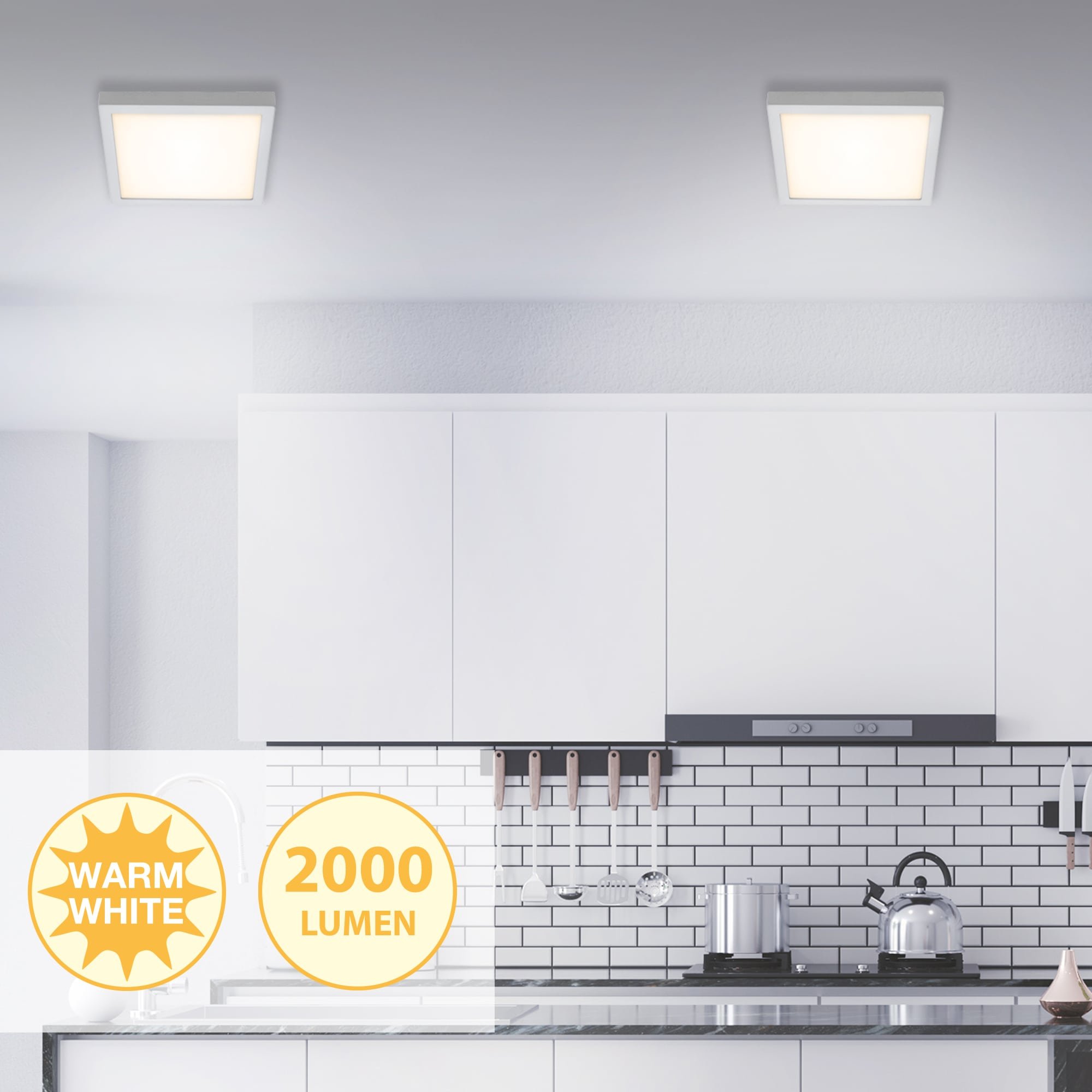 BRI 7142-014 LED stropní svítidlo, 30 cm, 21 W, matný chrom - BRILONER (obrázek 4)