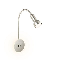 Obrázek pro produkt Přímé a nepřímé osvětlení nástěnné svítidlo, 39 cm, 1x E14, max. 10W, matný nikl - BRILONER