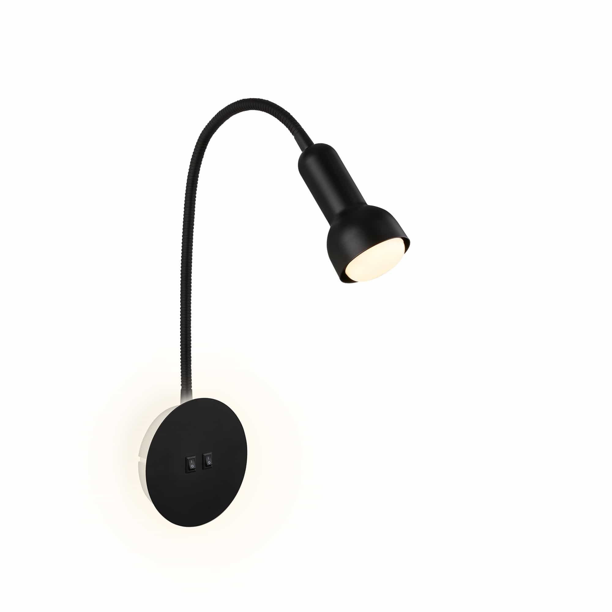 BRI 2178015 Přímé a nepřímé osvětlení nástěnné svítidlo, 39 cm, 1x E14, max. 10W, černá - BRILONER