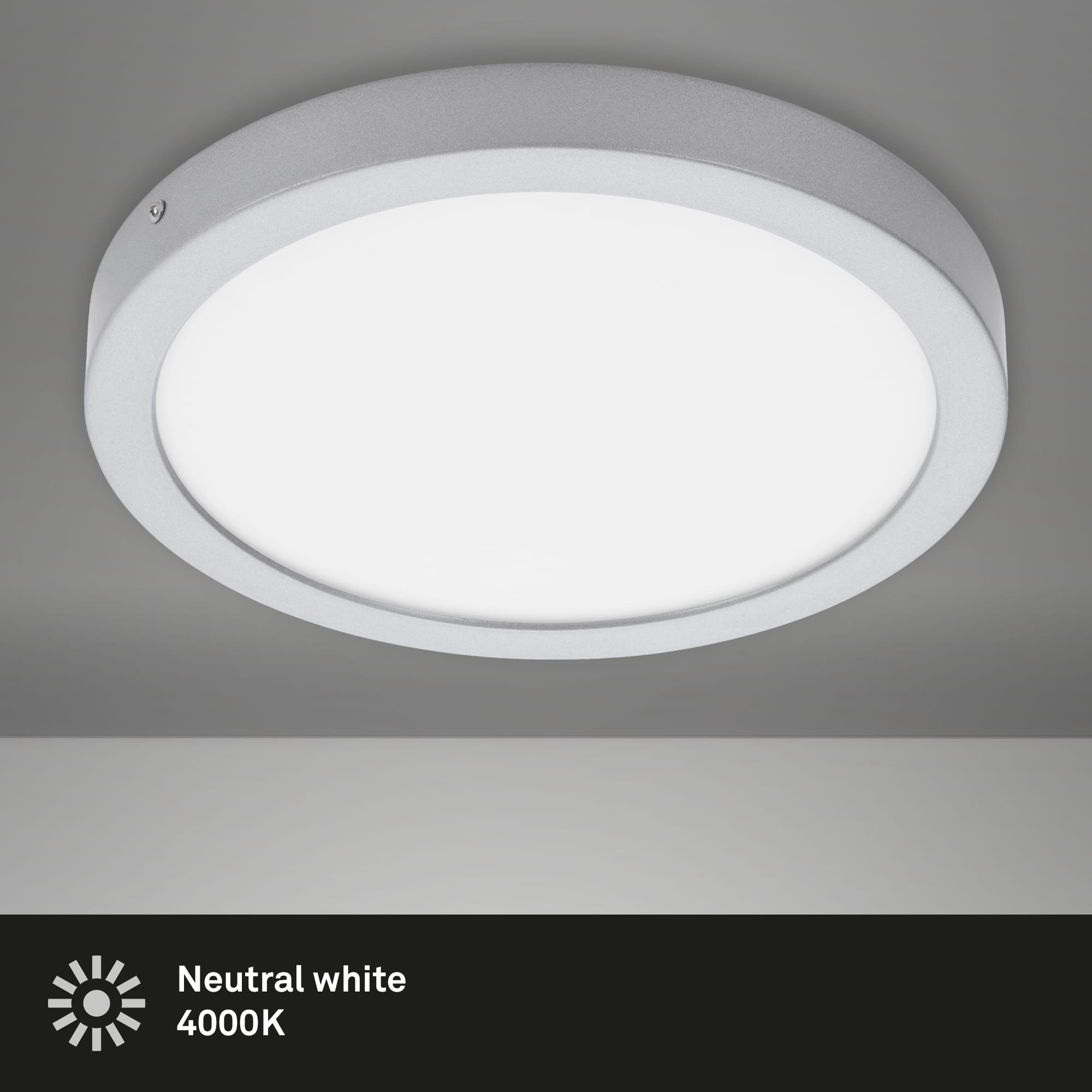 BRI 7132-414 LED přisazené svítidlo, pr. 30 cm, 21 W, 2000 lm, chrom - BRILONER (obrázek 2)