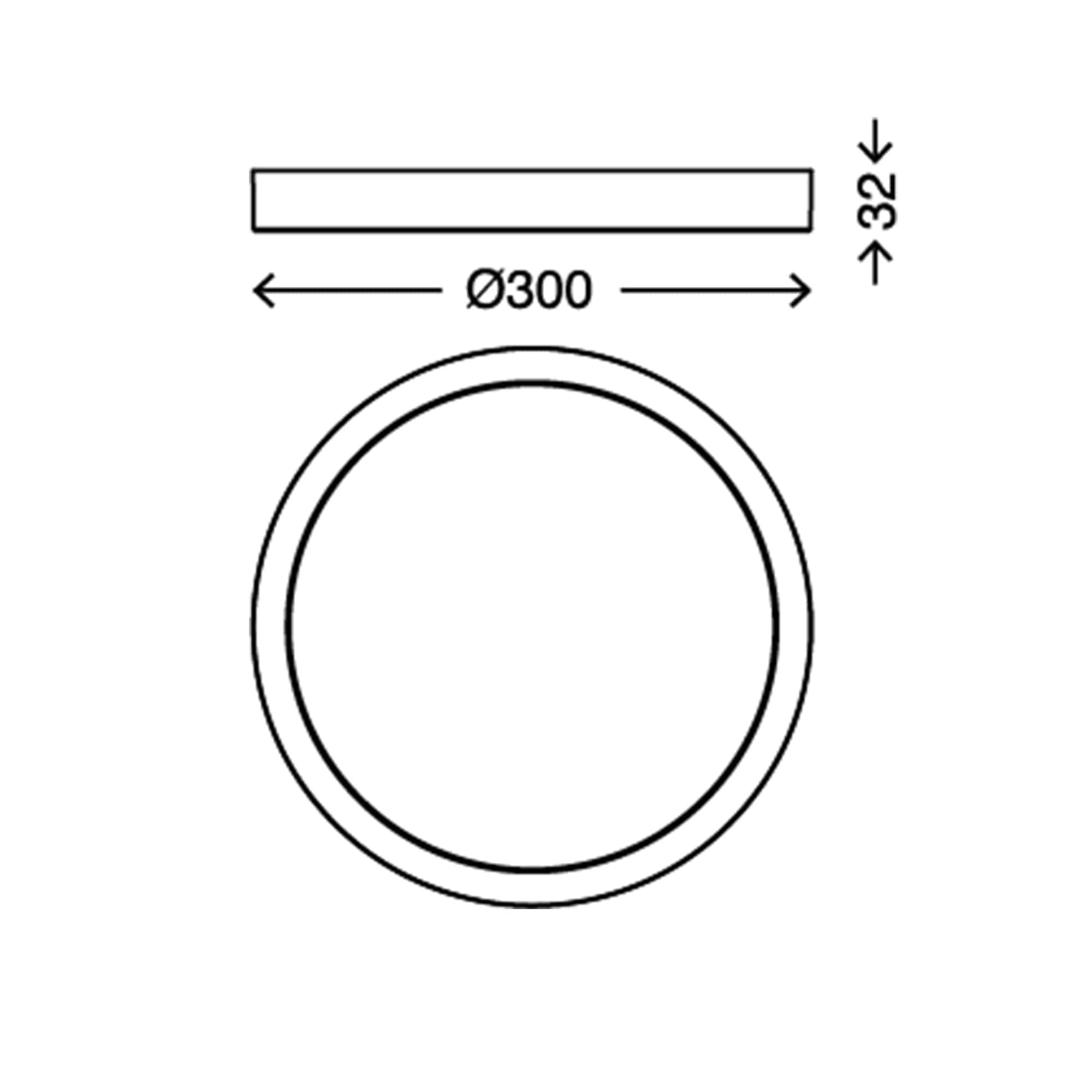 BRI 7132-414 LED přisazené svítidlo, pr. 30 cm, 21 W, 2000 lm, chrom - BRILONER (obrázek 6)