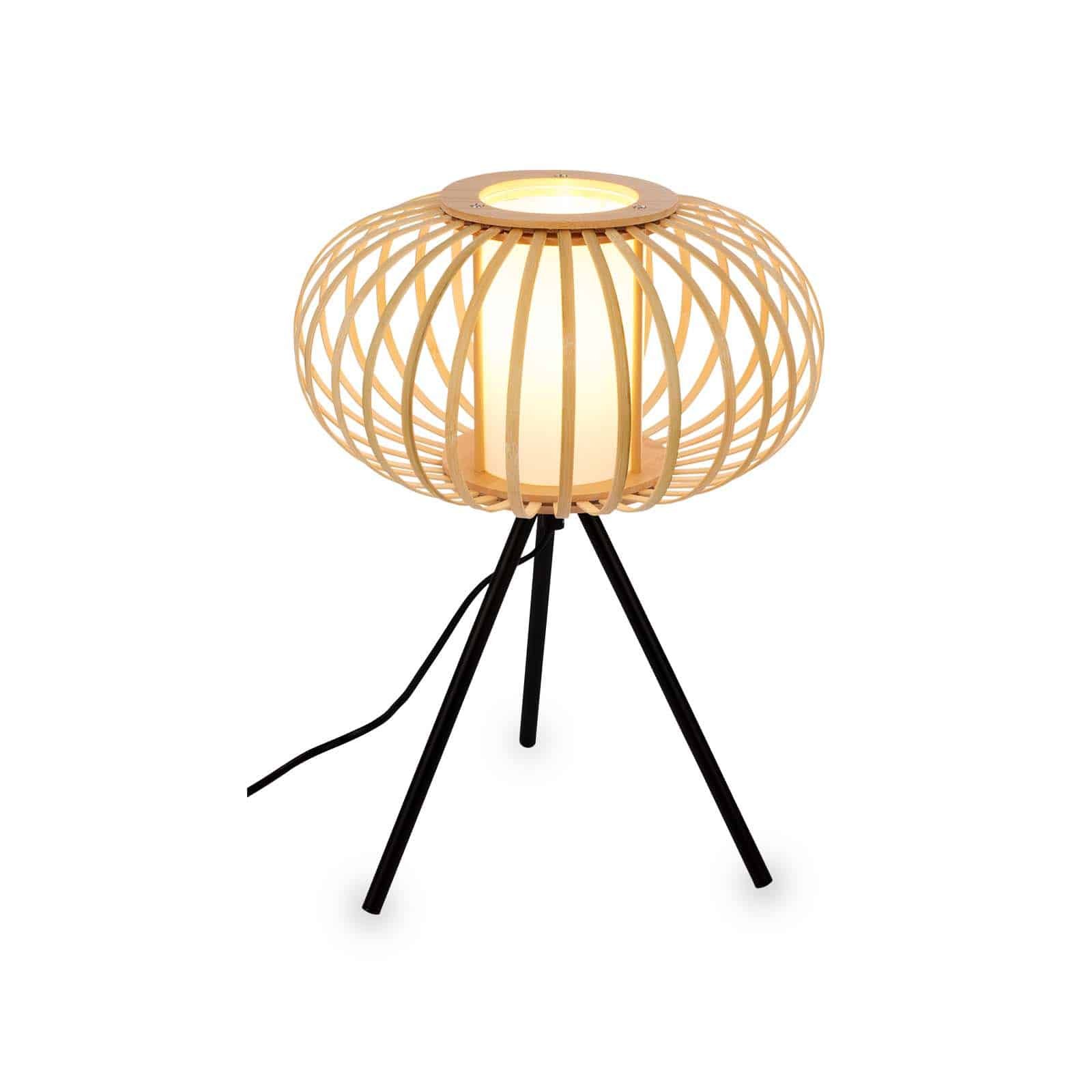 Levně BRI 7759011 Stolní lampa, 39,5 cm, 1x E27, max. 10W, Bambus - BRILONER