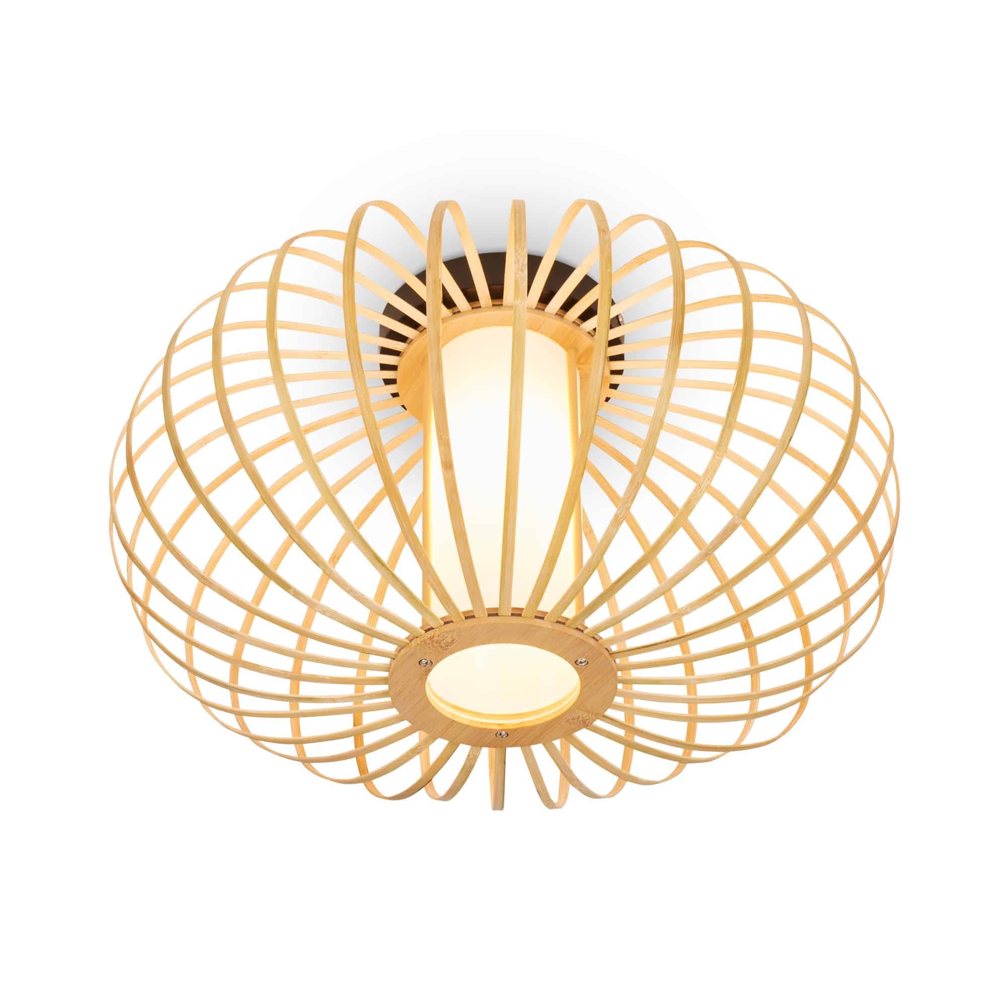 Levně BRI 3759011 Stropní svítidlo, 40 cm, 1x E27, max. 10W, dřevo - BRILONER