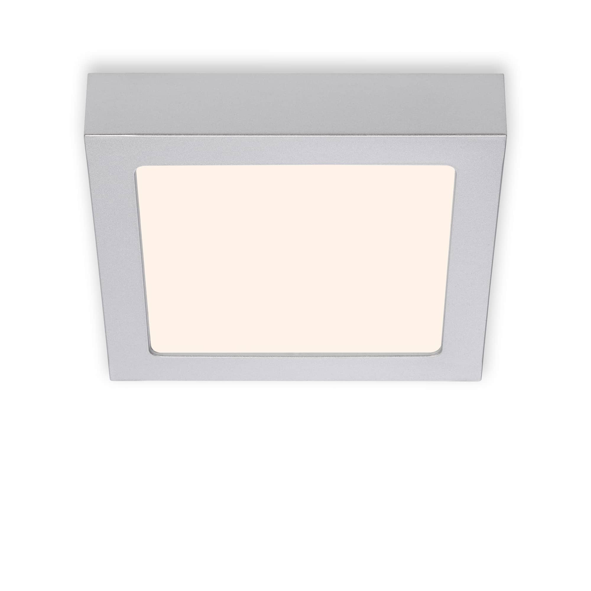 BRI 7123-014 LED stropní svítidlo, 17 cm, 12 W, matný chrom - BRILONER